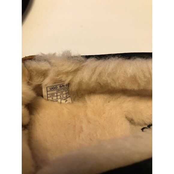 Ugg UGG women's suede shearling moccasin slippers 5612 size: 8 Size US 8 / IT 38 - 7 Thumbnail