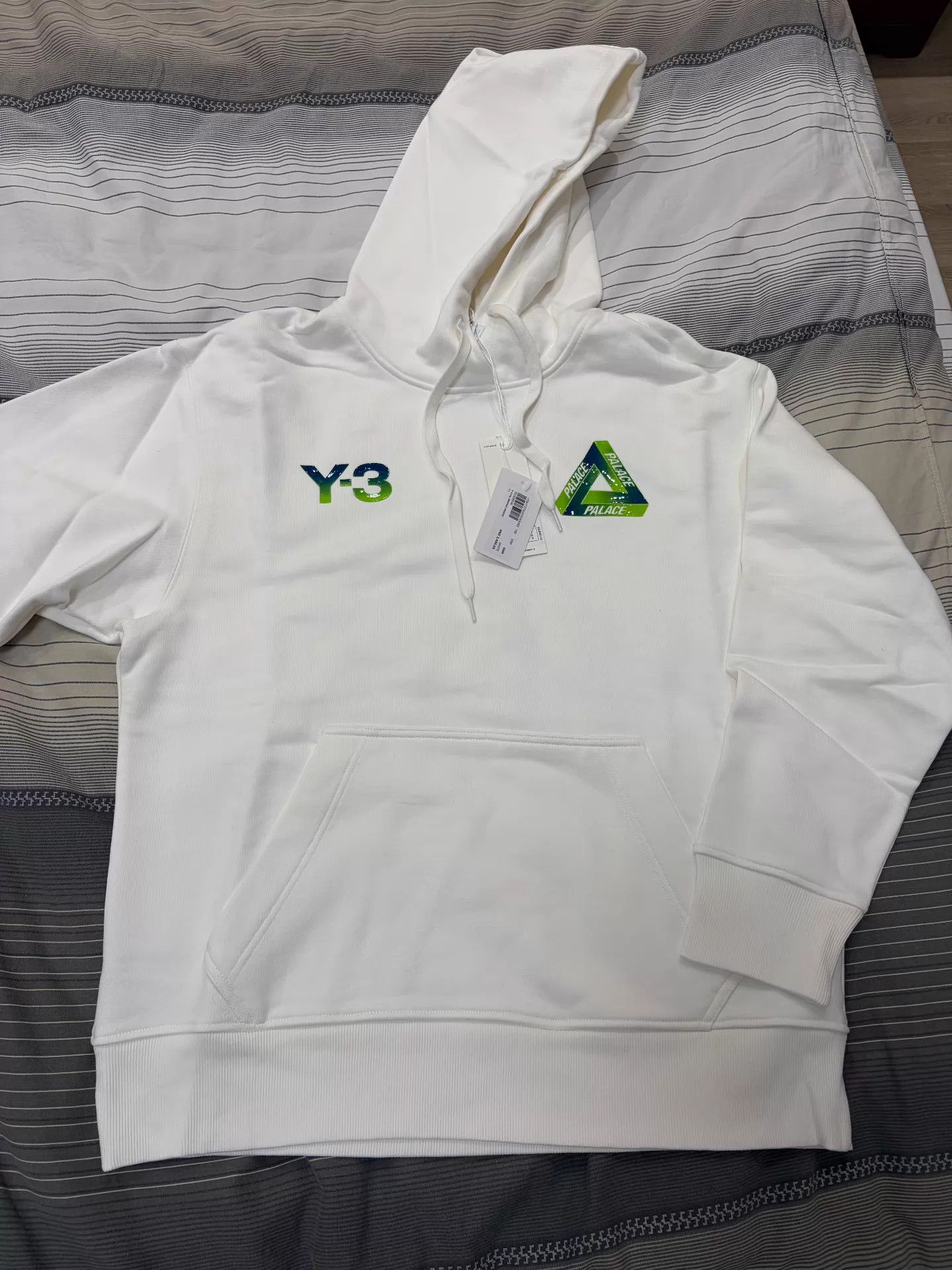 Y-3 Y-3 × PALACE Collaborative White Hoodie K8 Size US L / EU 52-54 / 3 - 1 Thumbnail