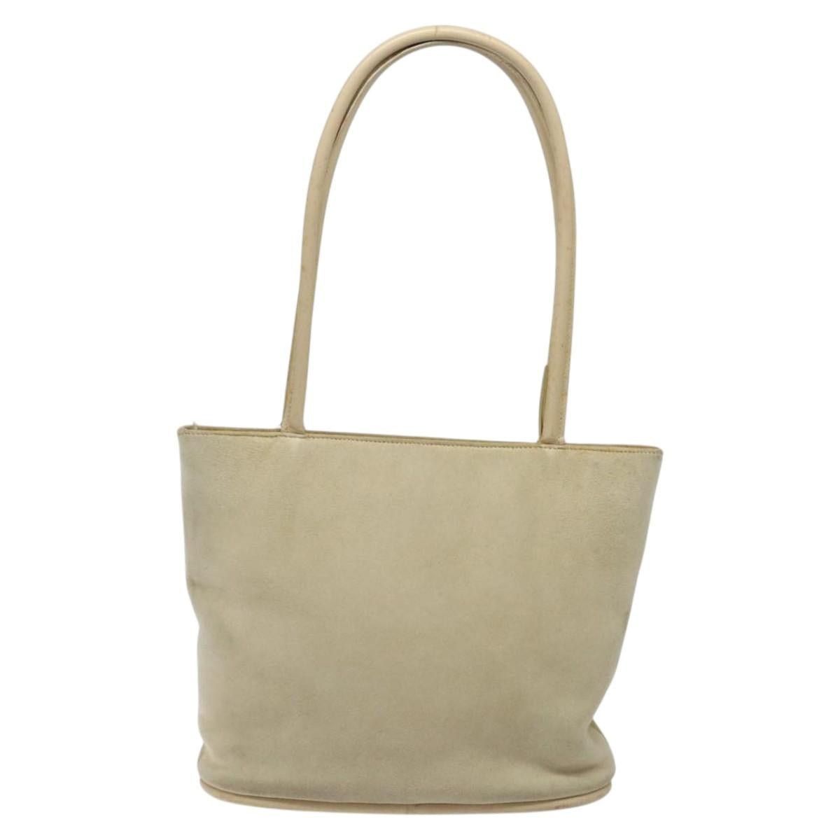 Gucci GUCCI Shoulder Bag Suede Beige Gold Size ONE SIZE - 3 Thumbnail