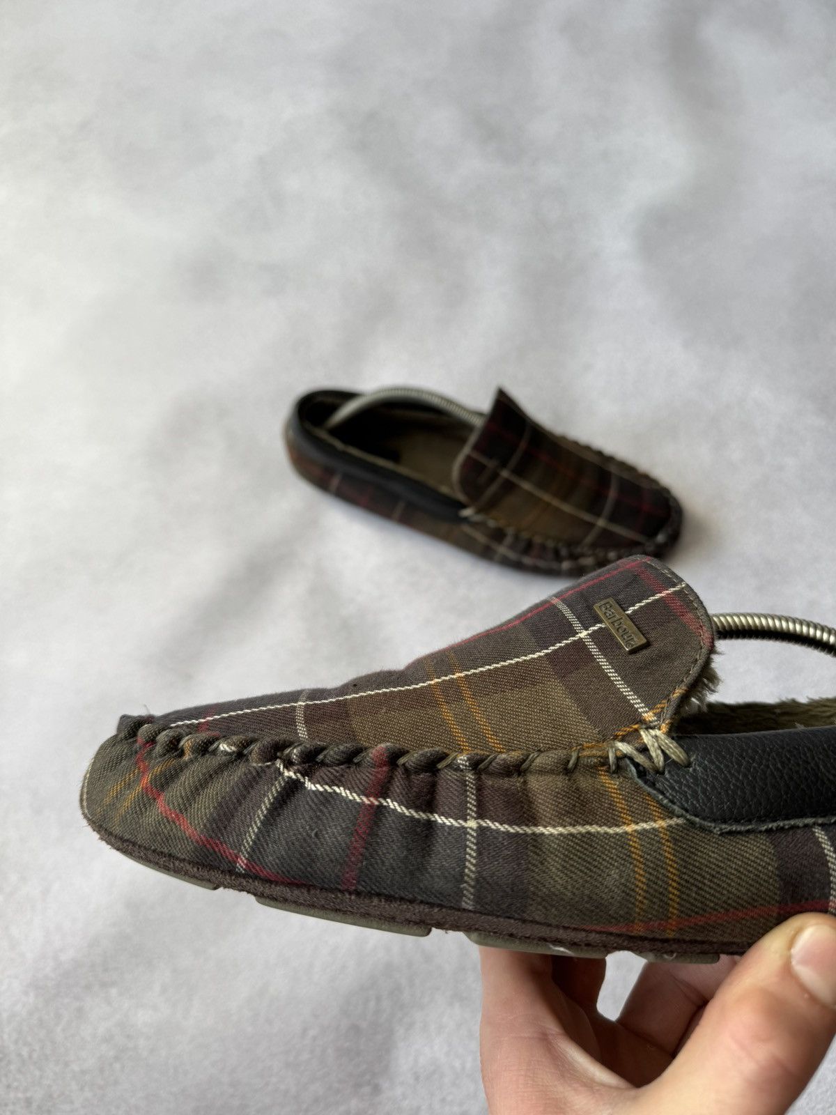 Barbour Barbour Slippers Shoes 44 size Mono big logo Size US 10.5 / EU 43-44 - 2 Thumbnail
