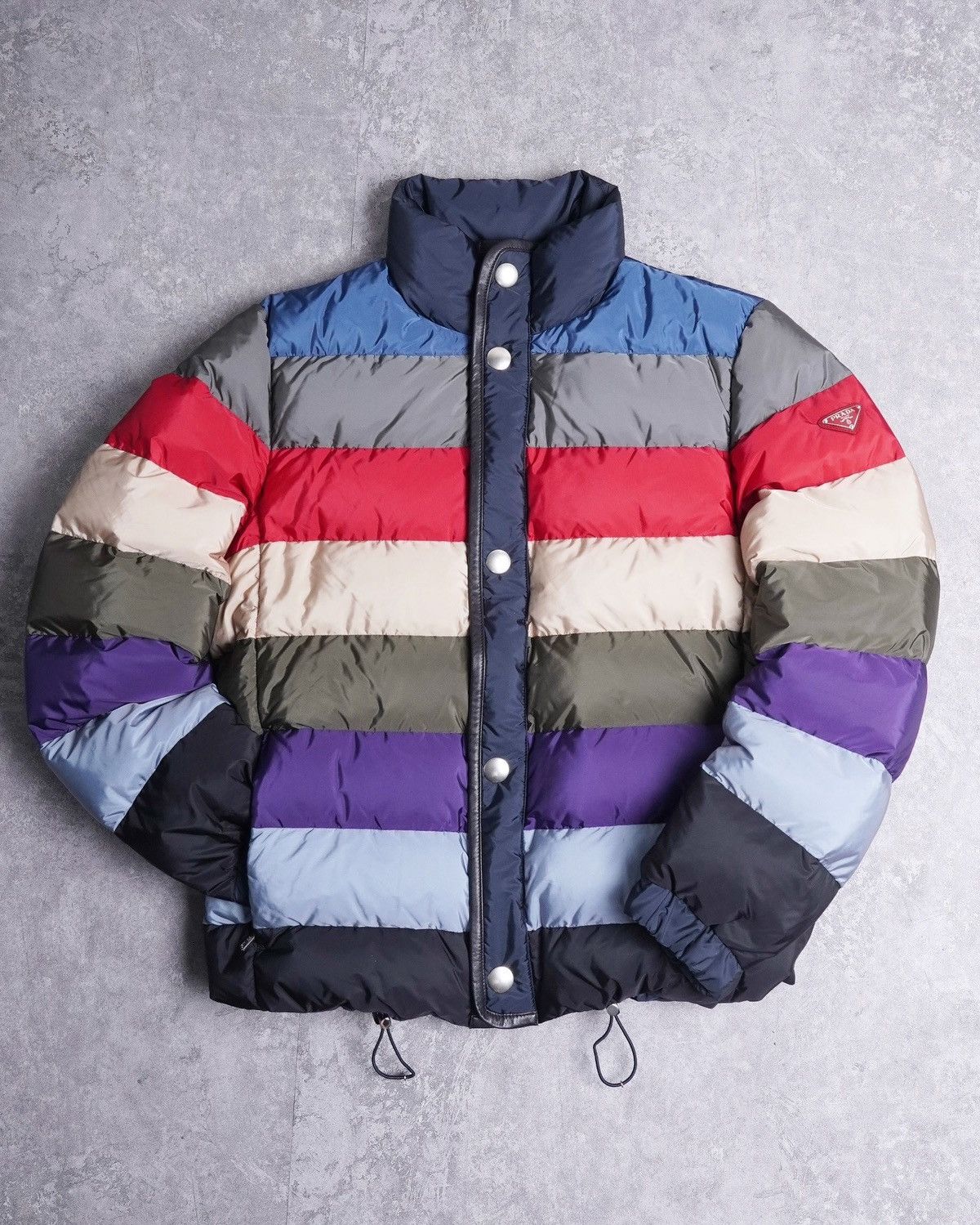 Prada (NEW) FW14 Rainbow Colorblock Puffer Jacket Size US M / EU 48-50 / 2 - 1 Thumbnail