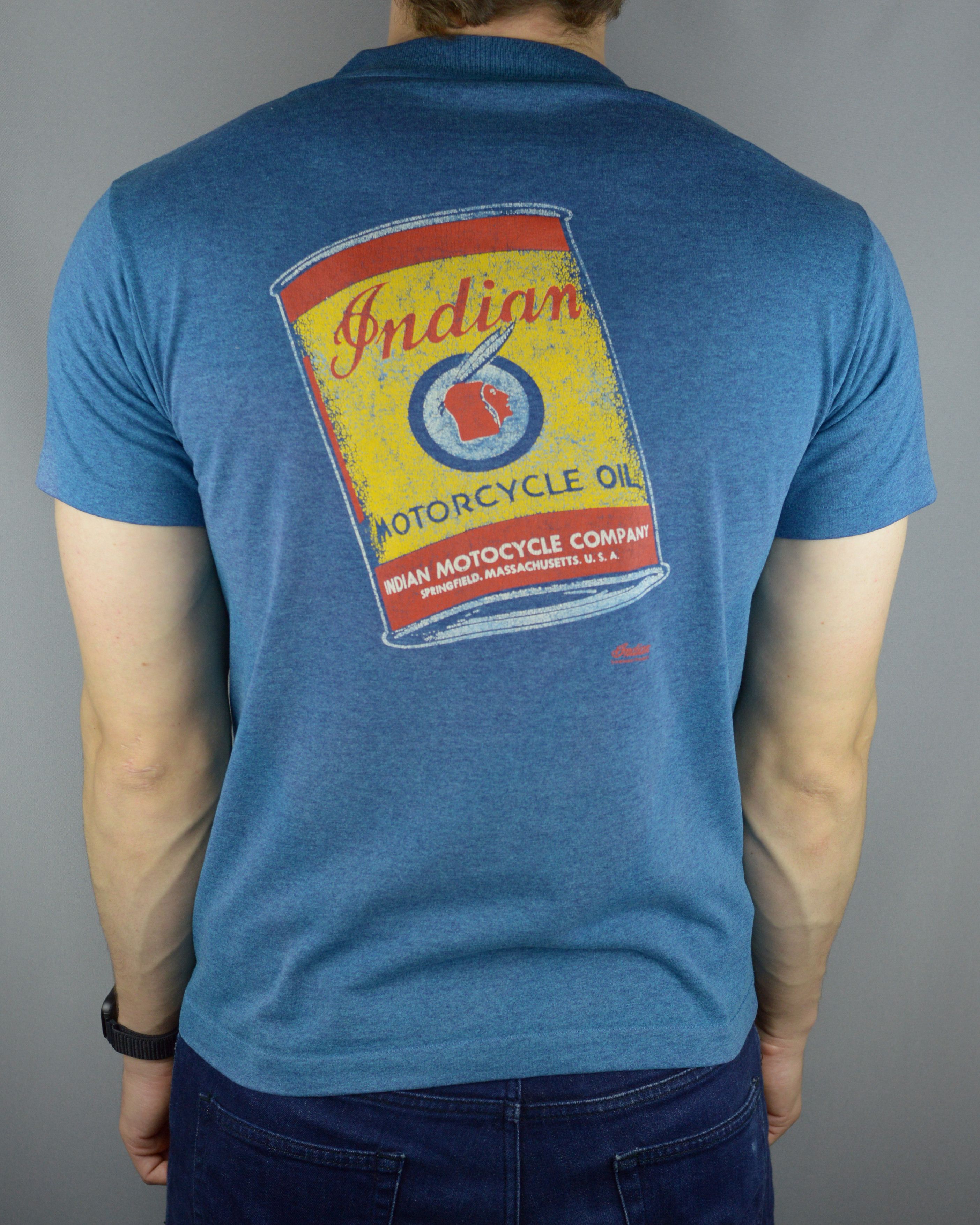 Indian Motorcycle × Vintage Vintage Indian Motorcycle 90s t shirt Size US M / EU 48-50 / 2 - 2 Thumbnail