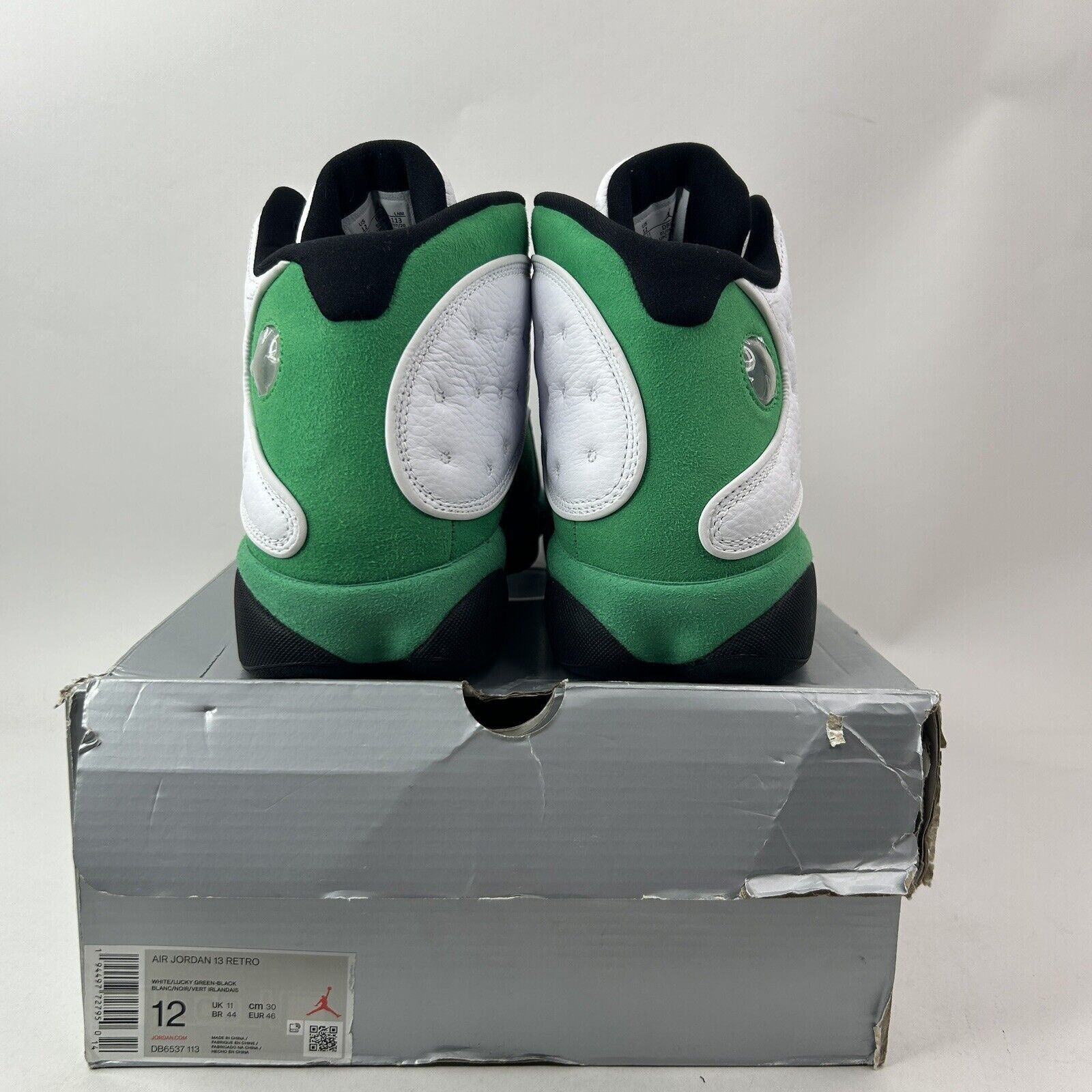 Nike Nike Air Jordan 13 Retro "White Lucky Green" 2024 Size US 12 / EU 45 - 4 Thumbnail