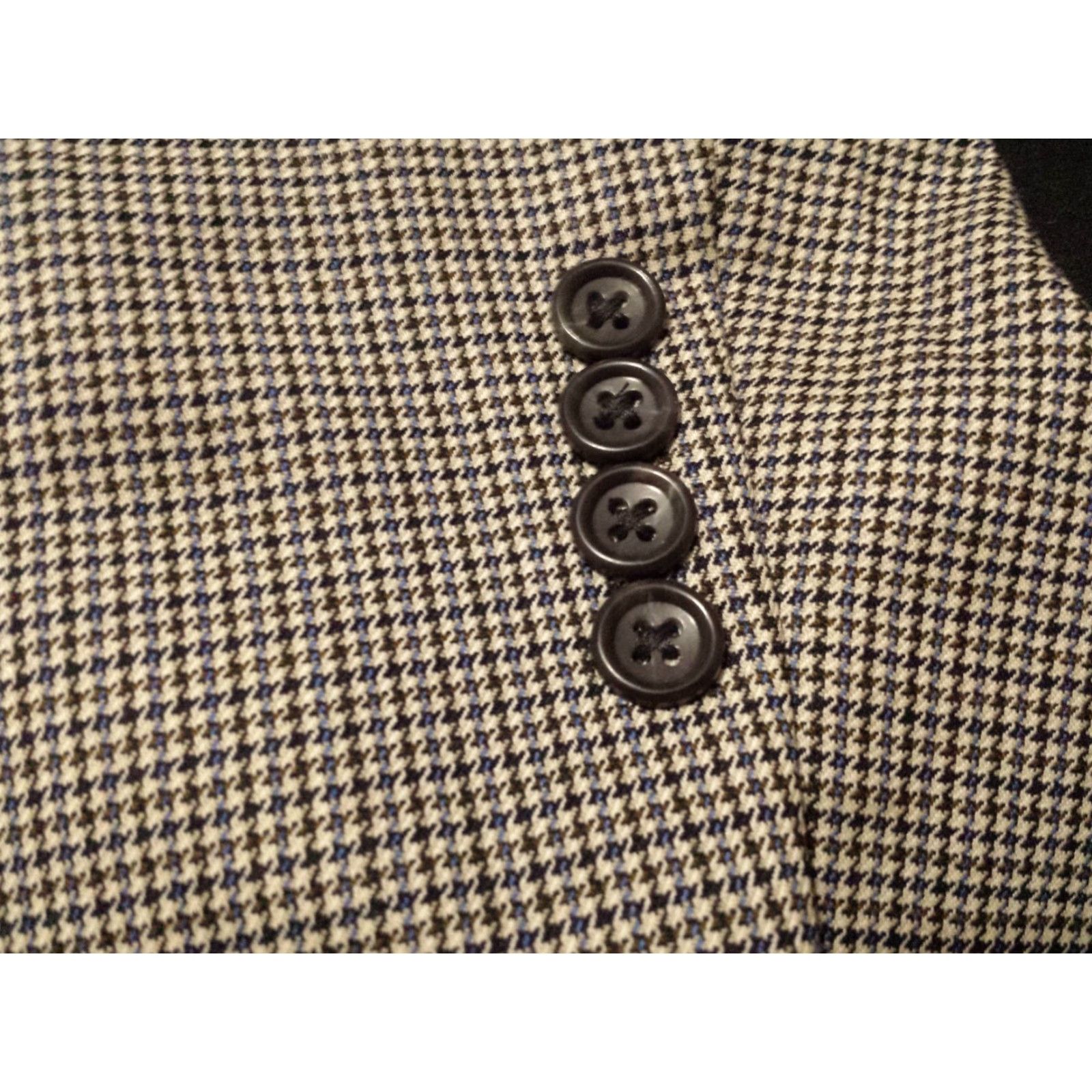 Stafford Stafford Blazer 46L Multicolor Plaid Wool Long Sleeve 2 Button Single-Breasted Mens Shirt Size US XXL / EU 58 / 5 - 5 Thumbnail