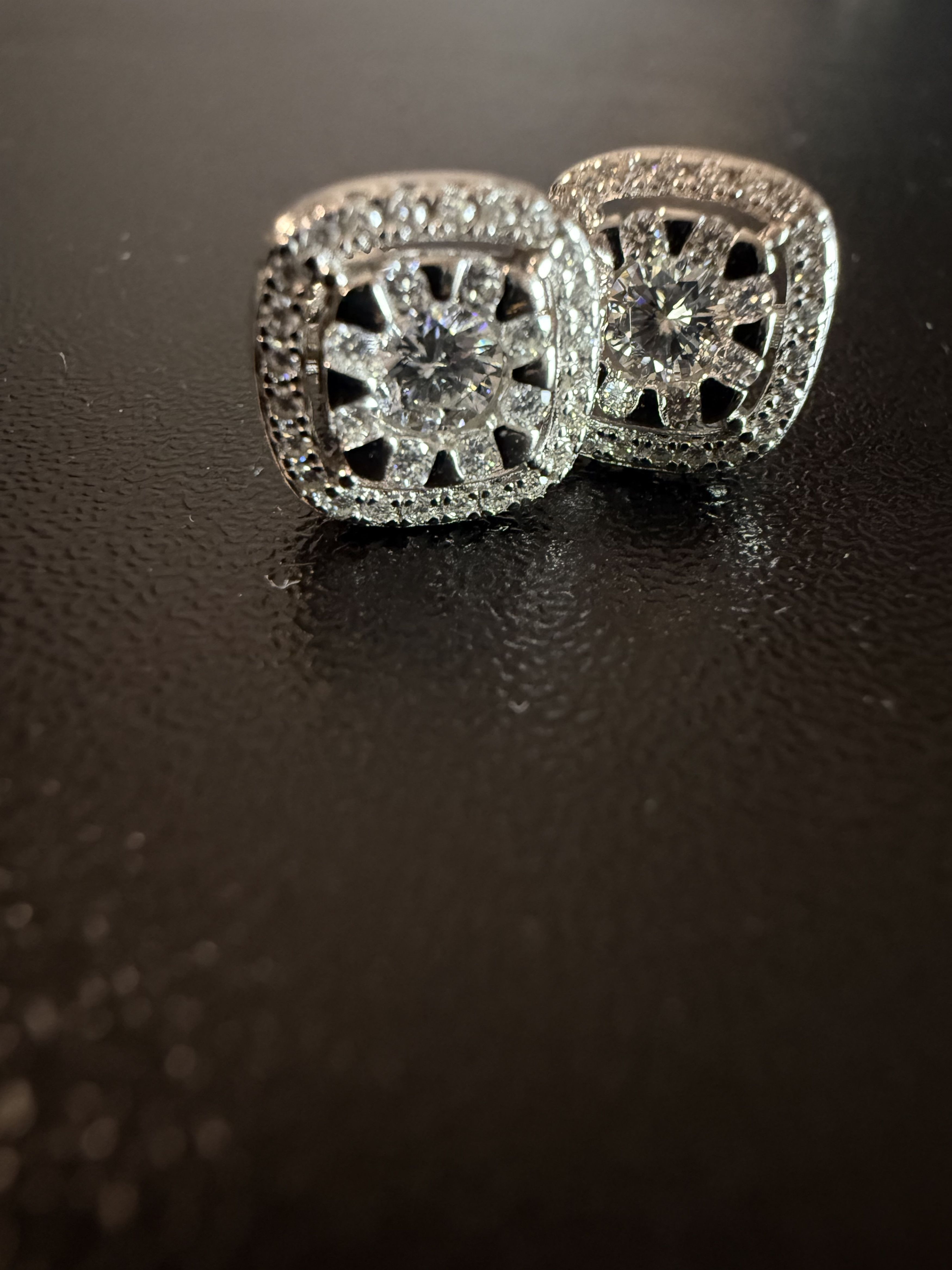 Other Crystal Polar Crown Moissanite 925 silver mens earrings Size ONE SIZE - 8 Thumbnail