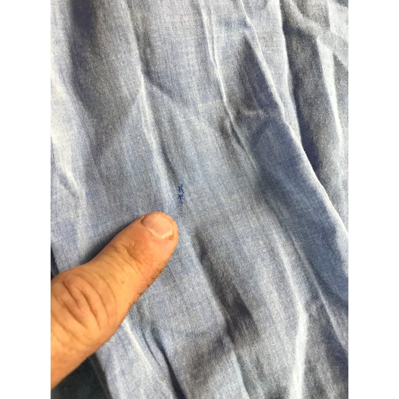 Vintage VINTAGE Chico's Shirt Women's Size 2 Solid Blue Half Button Up Long Sleeve Collared Size XS / US 0-2 / IT 36-38 - 5 Thumbnail