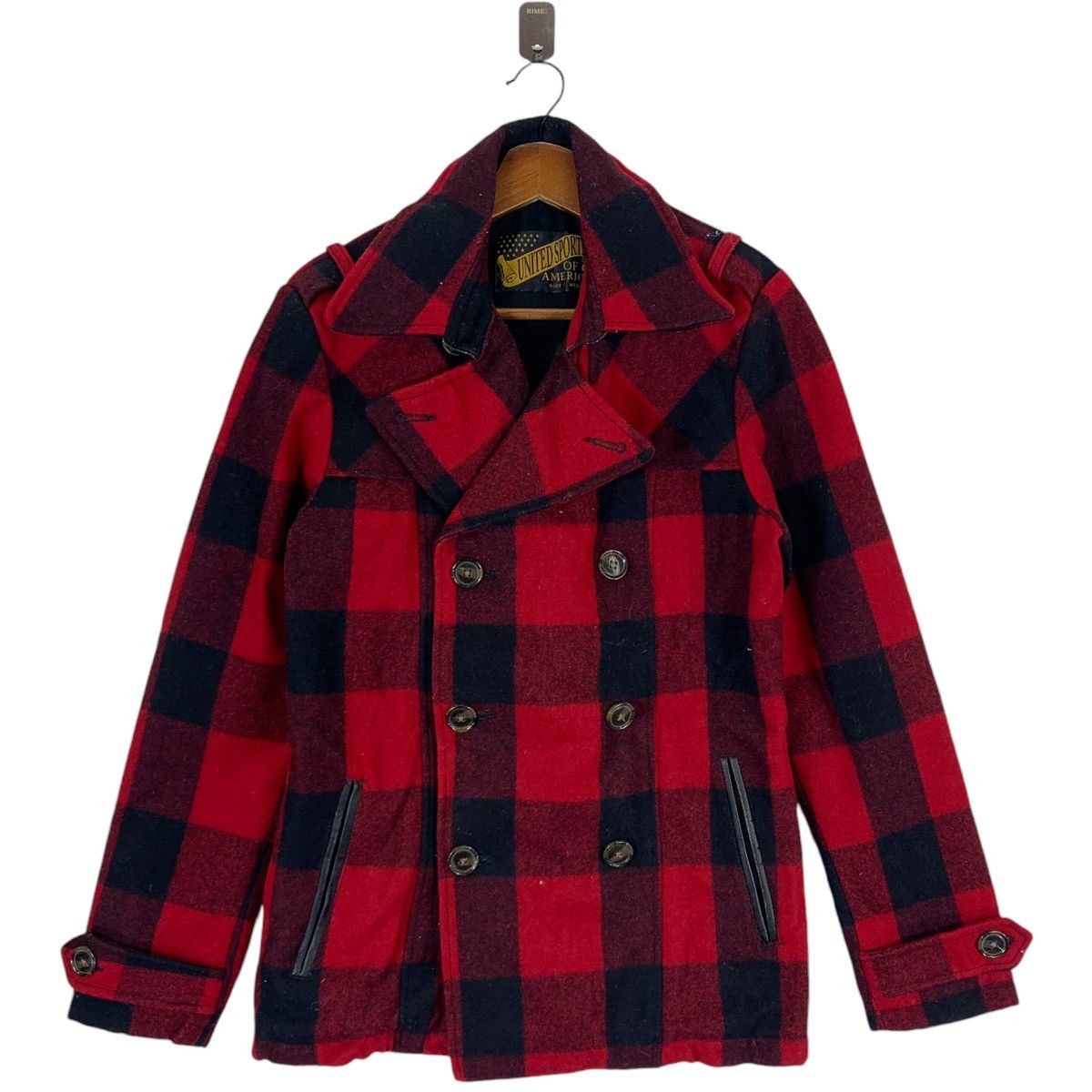If Six Was Nine × Le Grande Bleu (L.G.B.) × Vintage VINTAGE UNITED SPORTS OF AMERICA PLAID TARTAN DOUBLE COLLAR Size US M / EU 48-50 / 2 - 1 Thumbnail