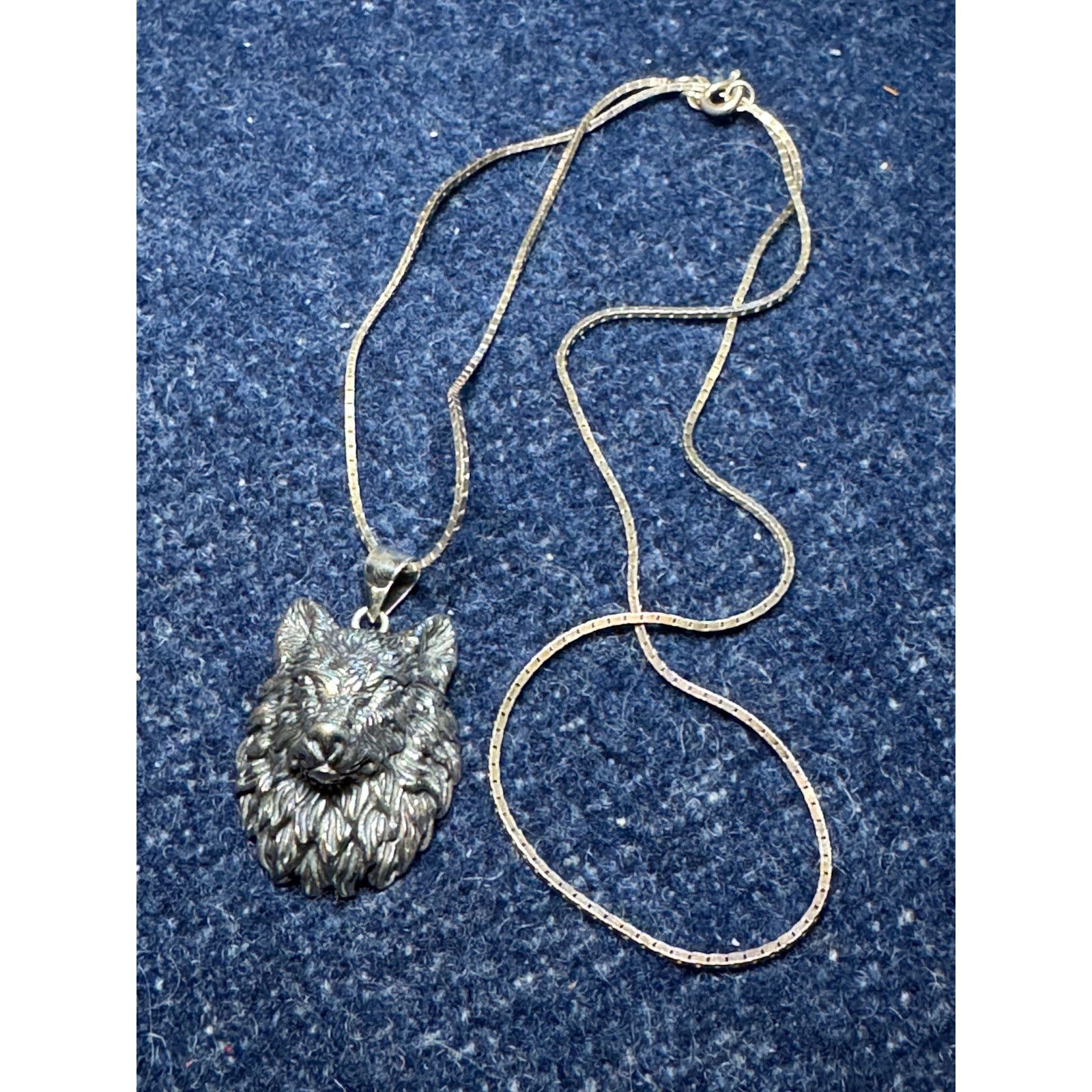 Other 925 Sterling Wolf Head 16in Necklace Italy 9grams Size ONE SIZE - 4 Thumbnail