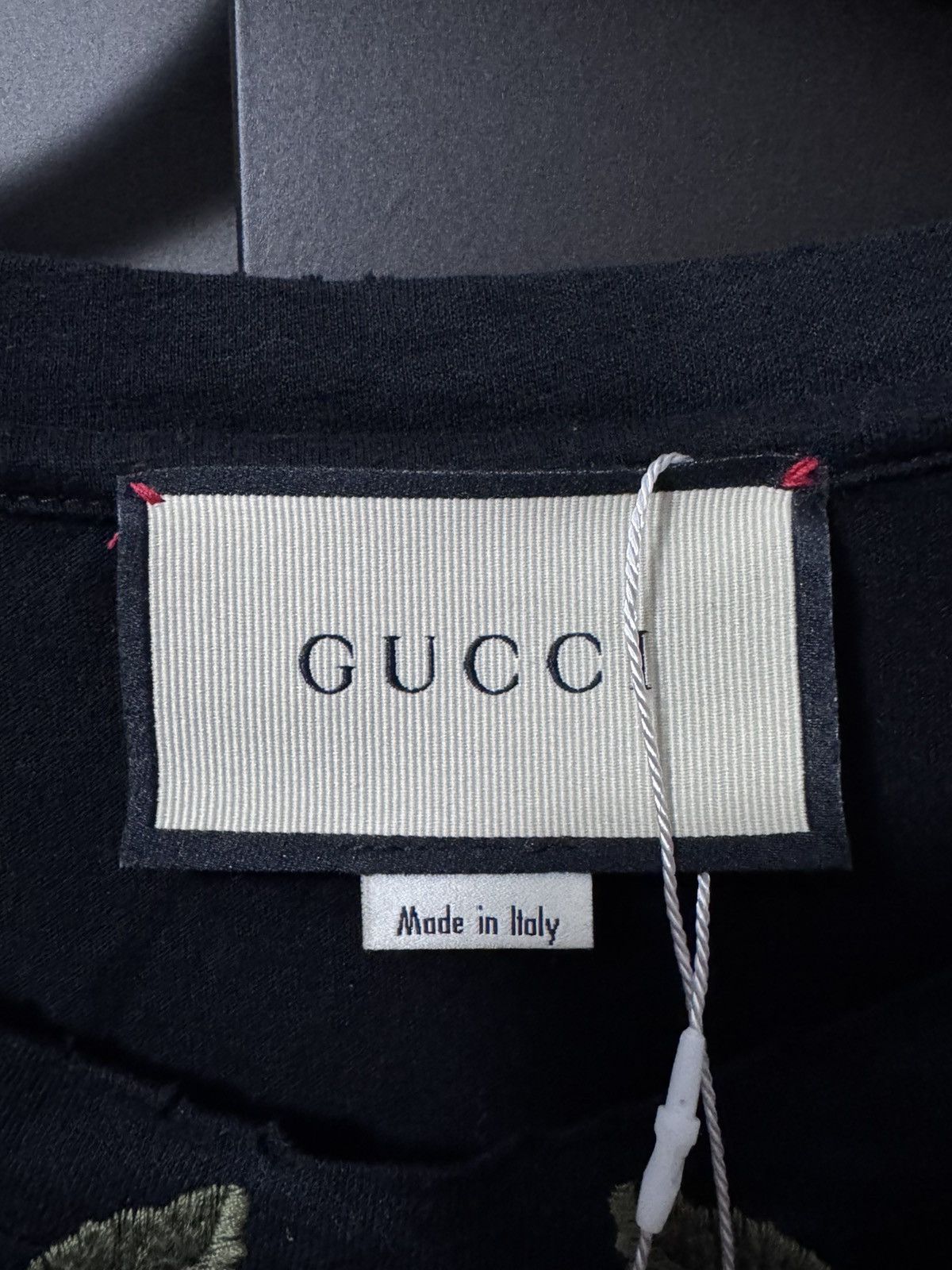 Gucci Gucci Floral Logo T-Shirt Black — BLUELLE🌊🌊 Size US L / EU 52-54 / 3 - 3 Thumbnail