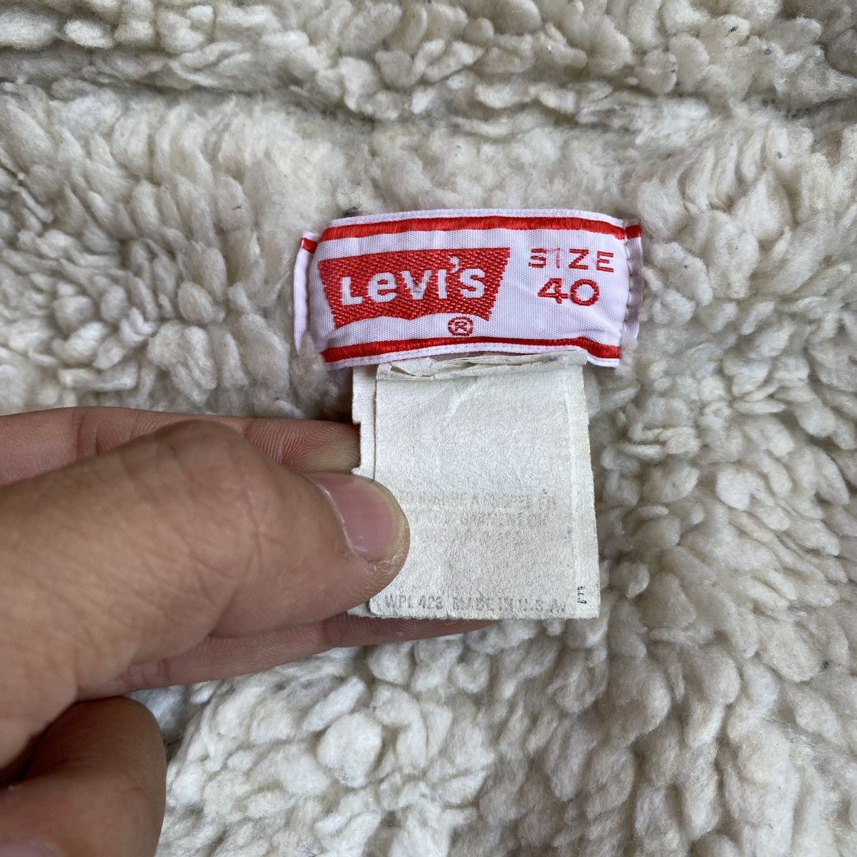 Levi's × Levi's Vintage Clothing Vintage Levis Trucker Sherpa Denim Jacket Size US L / EU 52-54 / 3 - 7 Thumbnail