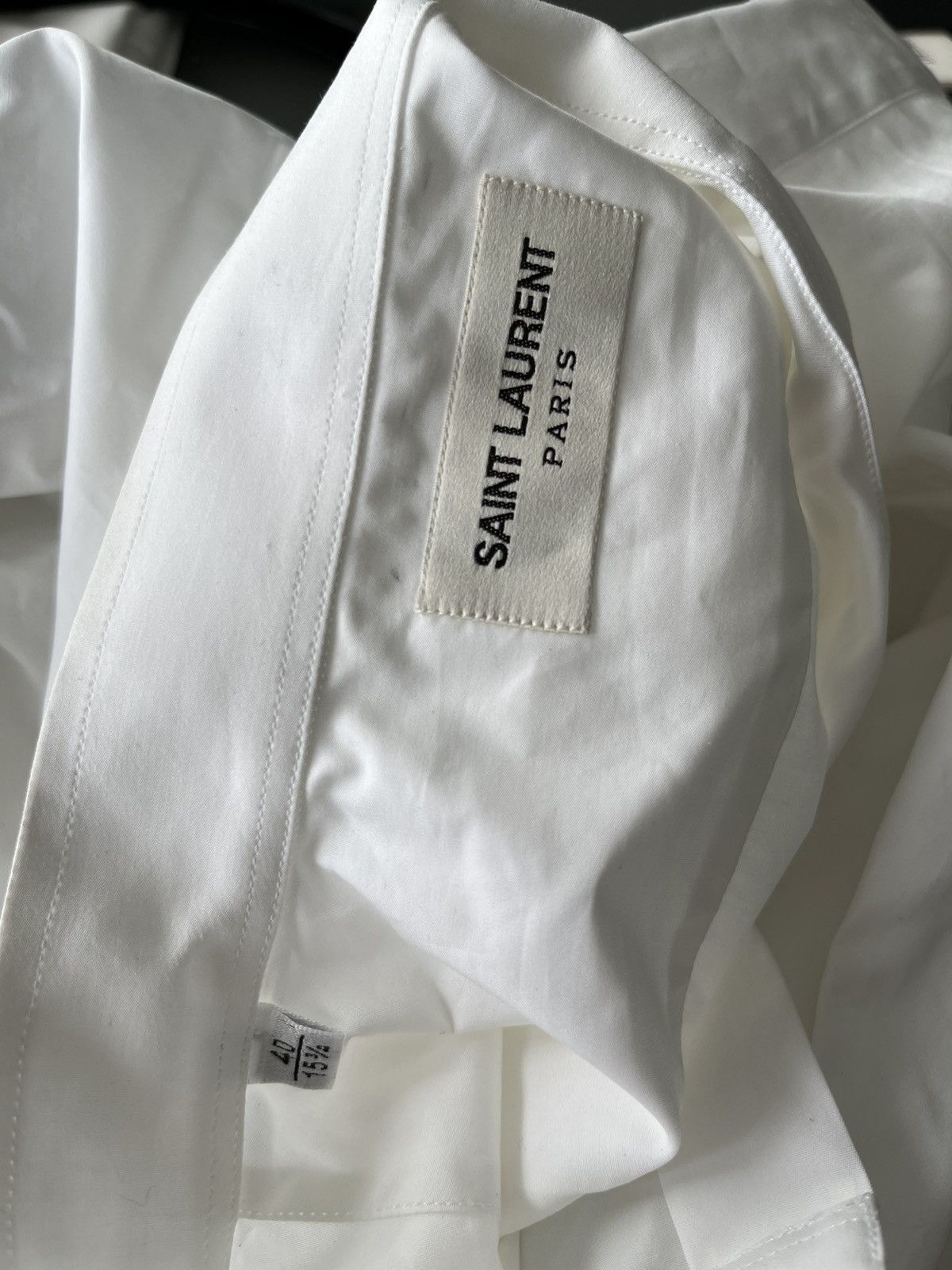 Hedi Slimane × Saint Laurent Paris × Yves Saint Laurent Extremely Rare Brand New Hedi Slimane 2015 Tuxedo Shirt Size US M / EU 48-50 / 2 - 15 Thumbnail