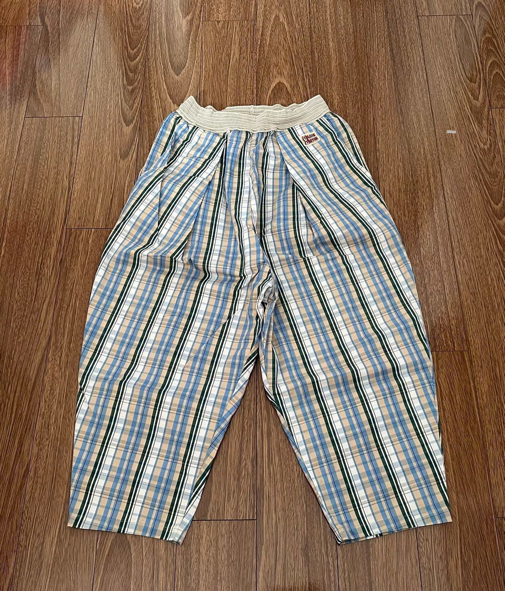 Kapital KAPITAL Vintage Check Wide-Leg Pants Size US 26 / EU 42 - 1 Thumbnail
