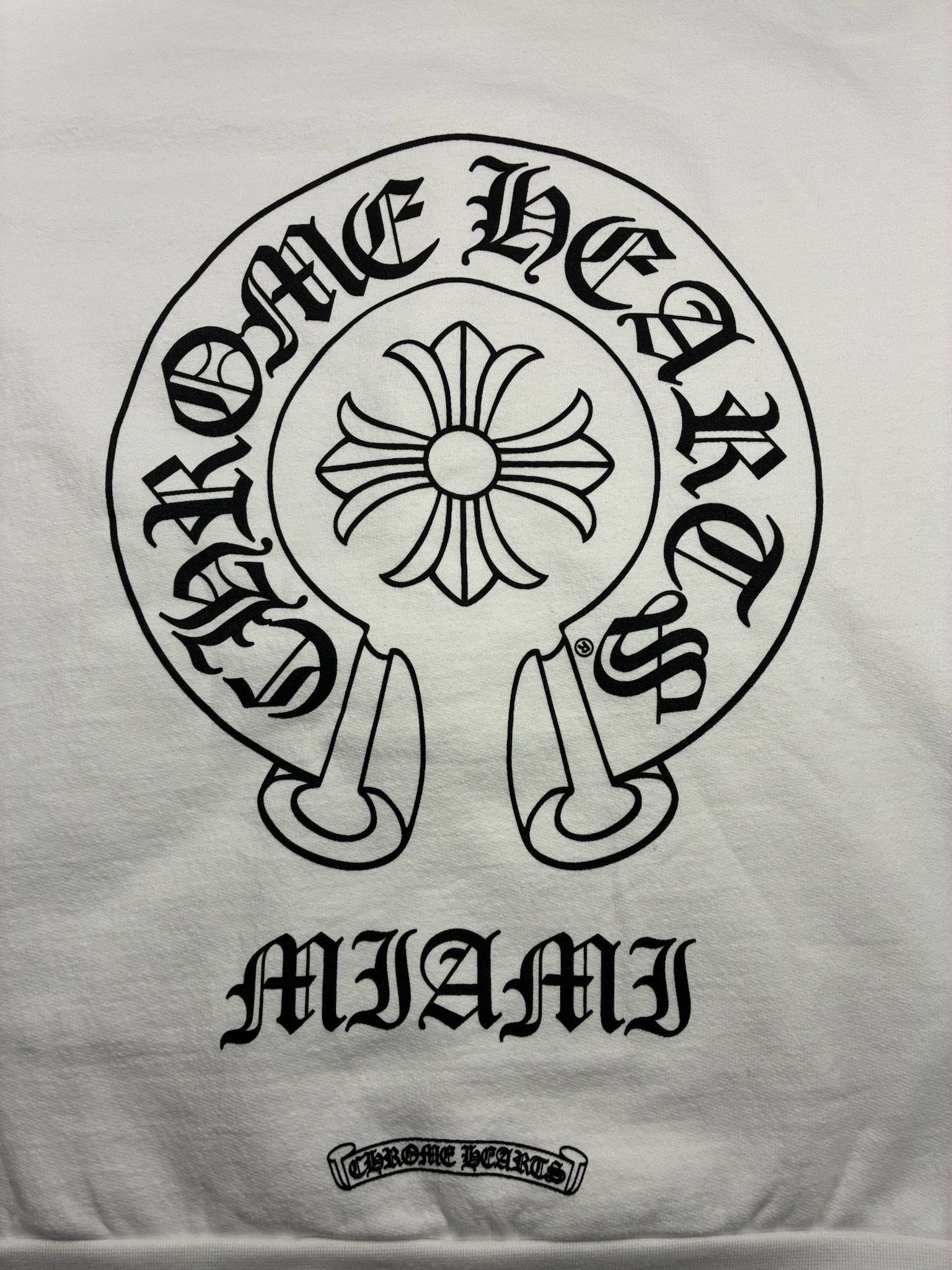 Chrome Hearts Chrome Hearts Miami Exclusive Horseshoe Hoodie 'White' Size US M / EU 48-50 / 2 - 6 Thumbnail