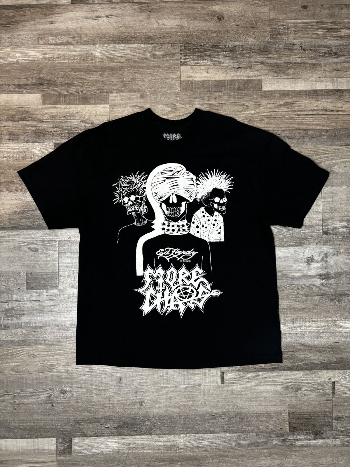 Ken Carson More Chaos X Ed Hardy T-Shirt Merch Size US XXL / EU 58 / 5 - 1 Thumbnail