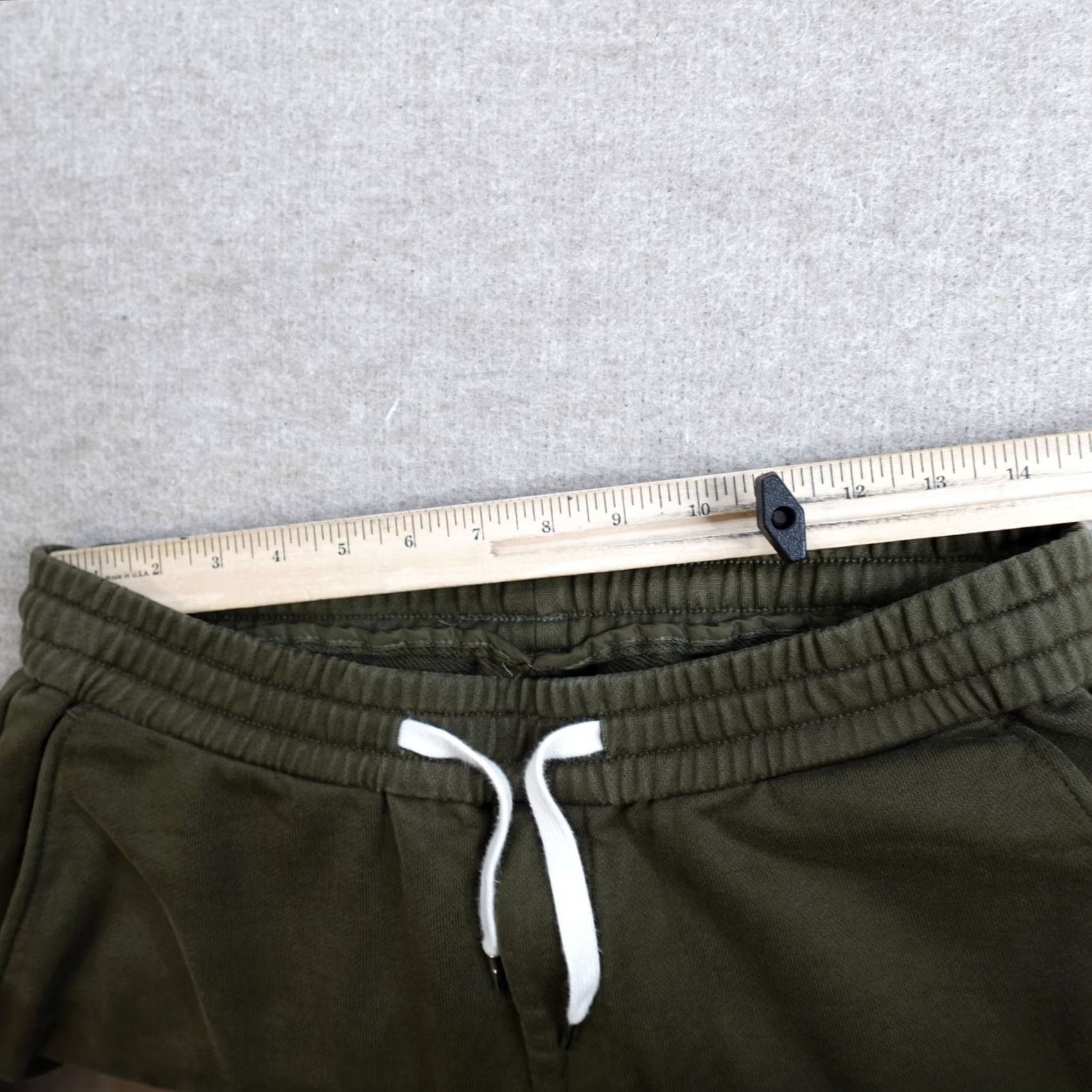 Vintage Spier & Mackay Mens Jogger Pants Medium Green Solid Cotton Drawstring Size US 31 - 6 Thumbnail