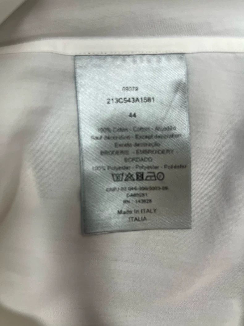 Dior Dior Size43 Shirt, slogan embroidery Size US XS / EU 42 / 0 - 6 Thumbnail