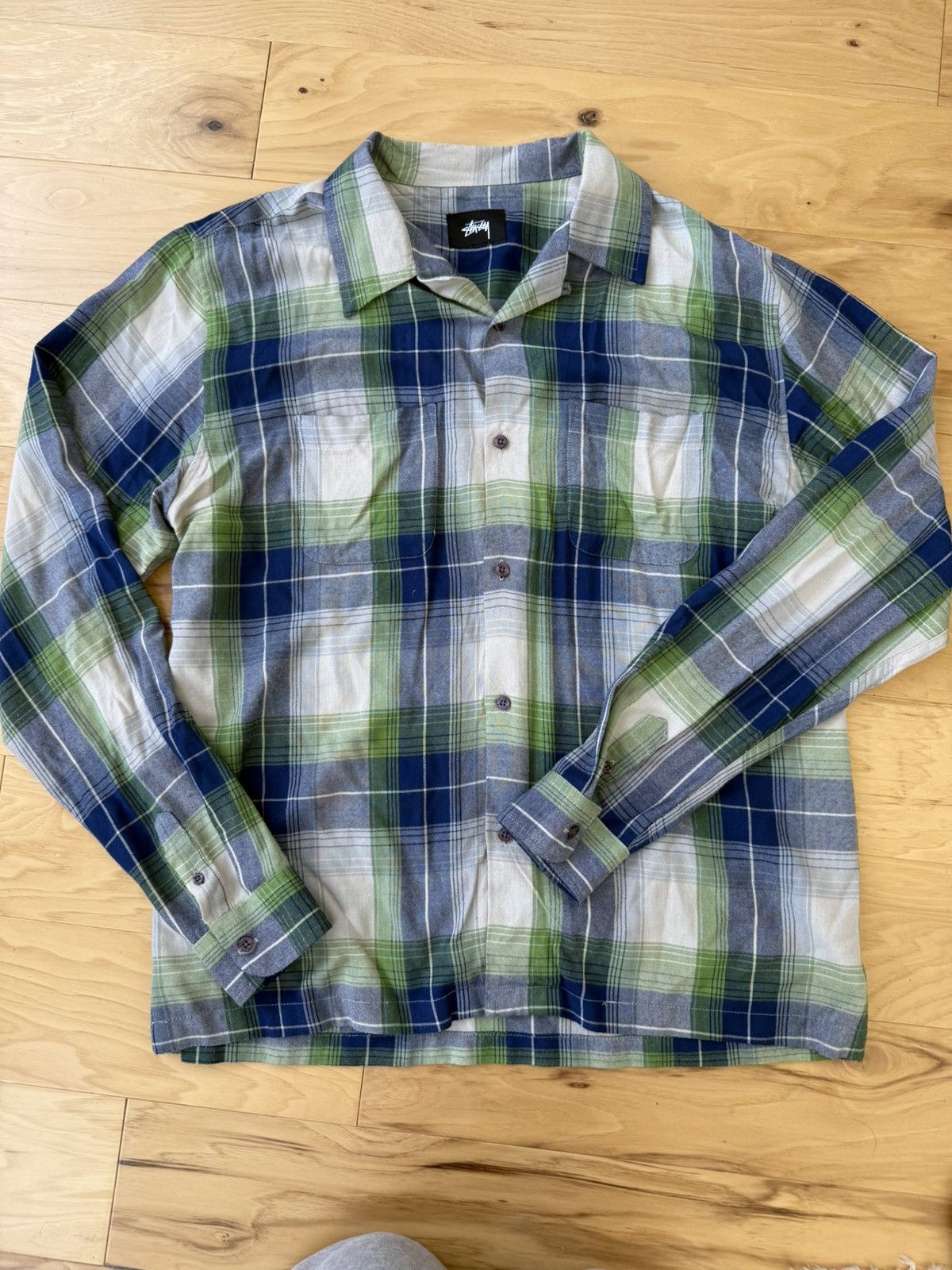 Stussy Stussy Distressed button down Size US L / EU 52-54 / 3 - 1 Thumbnail