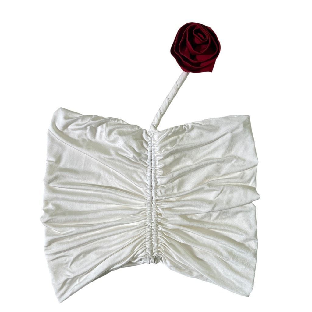 Magda Butrym Magda Butrym One Shoulder Top in Cream Size M / US 6-8 / IT 42-44 - 12 Thumbnail