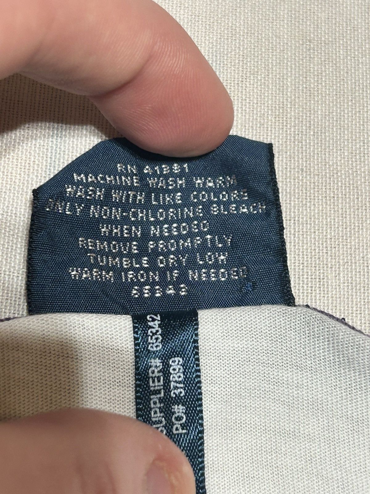 Polo Ralph Lauren 90s Vintage White USA-MFG Supply- Polo Tee Size US M / EU 48-50 / 2 - 4 Thumbnail