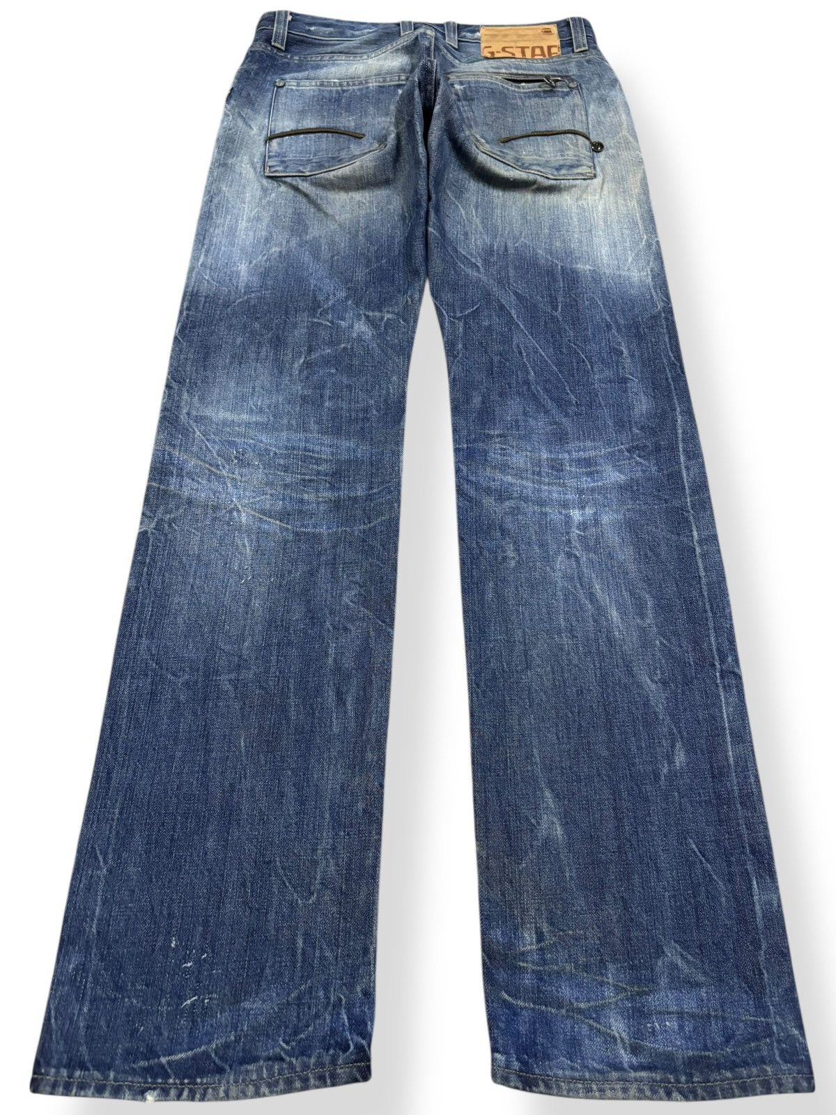 G-Star Vintage GStar Raw GS01 Distressed Grunge Jeans Made in Italy Size US 30 / EU 46 - 2 Thumbnail