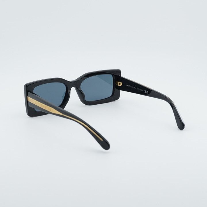 Stella McCartney Stella McCartney SC40065I 01A Sunglasses Black Rectangle Size ONE SIZE - 3 Thumbnail