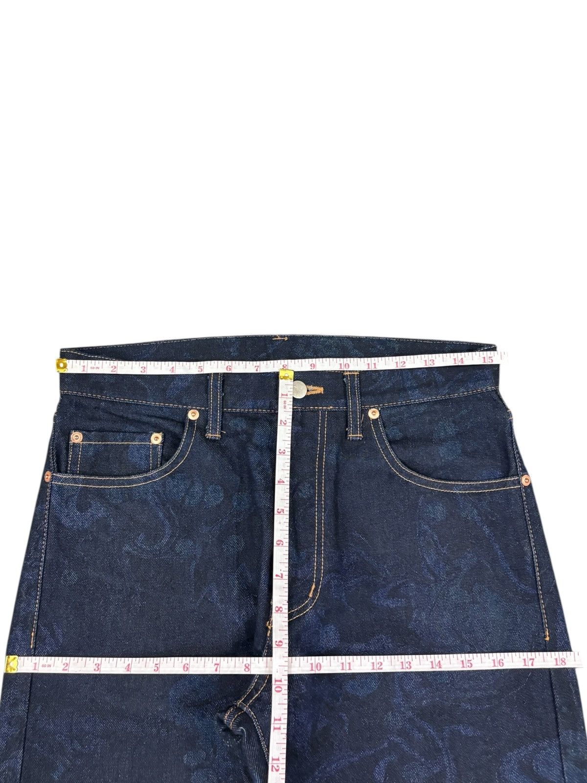 Comme des Garcons Homme RARE CDG Homme Floral Paisley Jacquard Artisanal Jeans Size US 31 - 12 Thumbnail