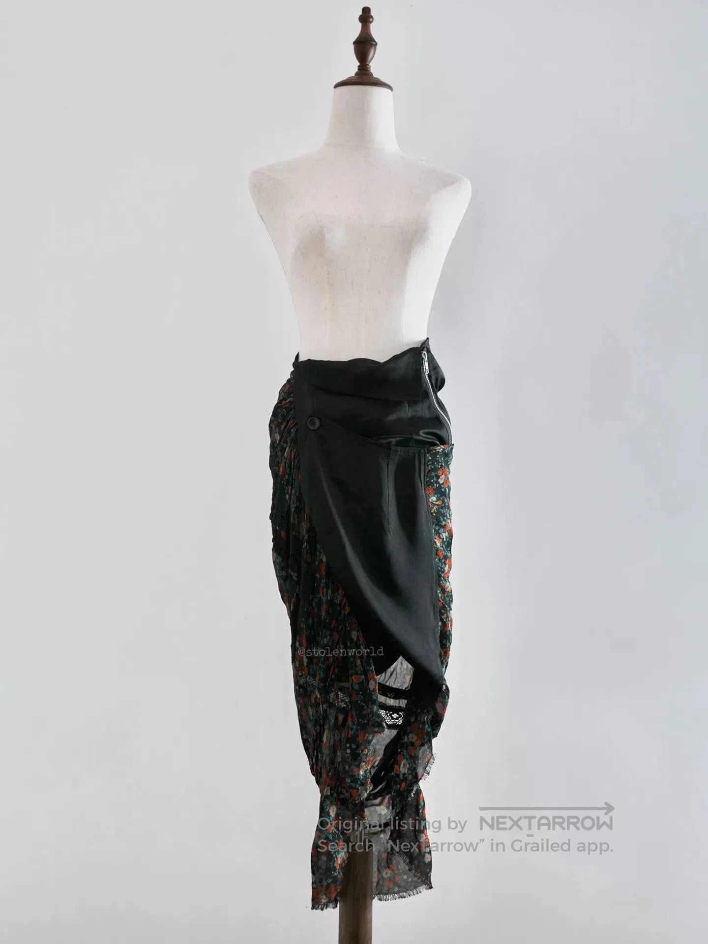 Junya Watanabe Junya Watanabe 07aw Floral Half Skirt. Size US 26 / EU 42 - 8 Thumbnail