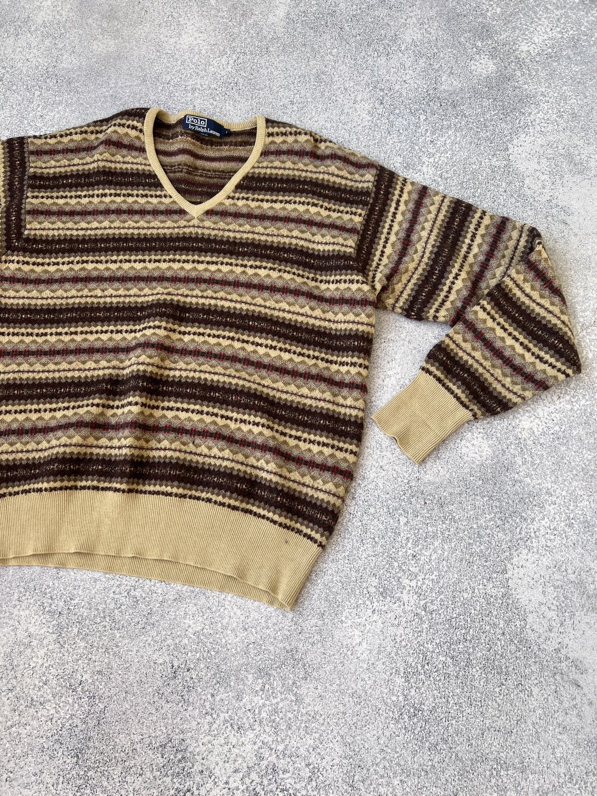 Polo Ralph Lauren × Vintage Vintage Polo Ralph Lauren Sweater Pullover Knit Long Sleeve Size US L / EU 52-54 / 3 - 5 Thumbnail