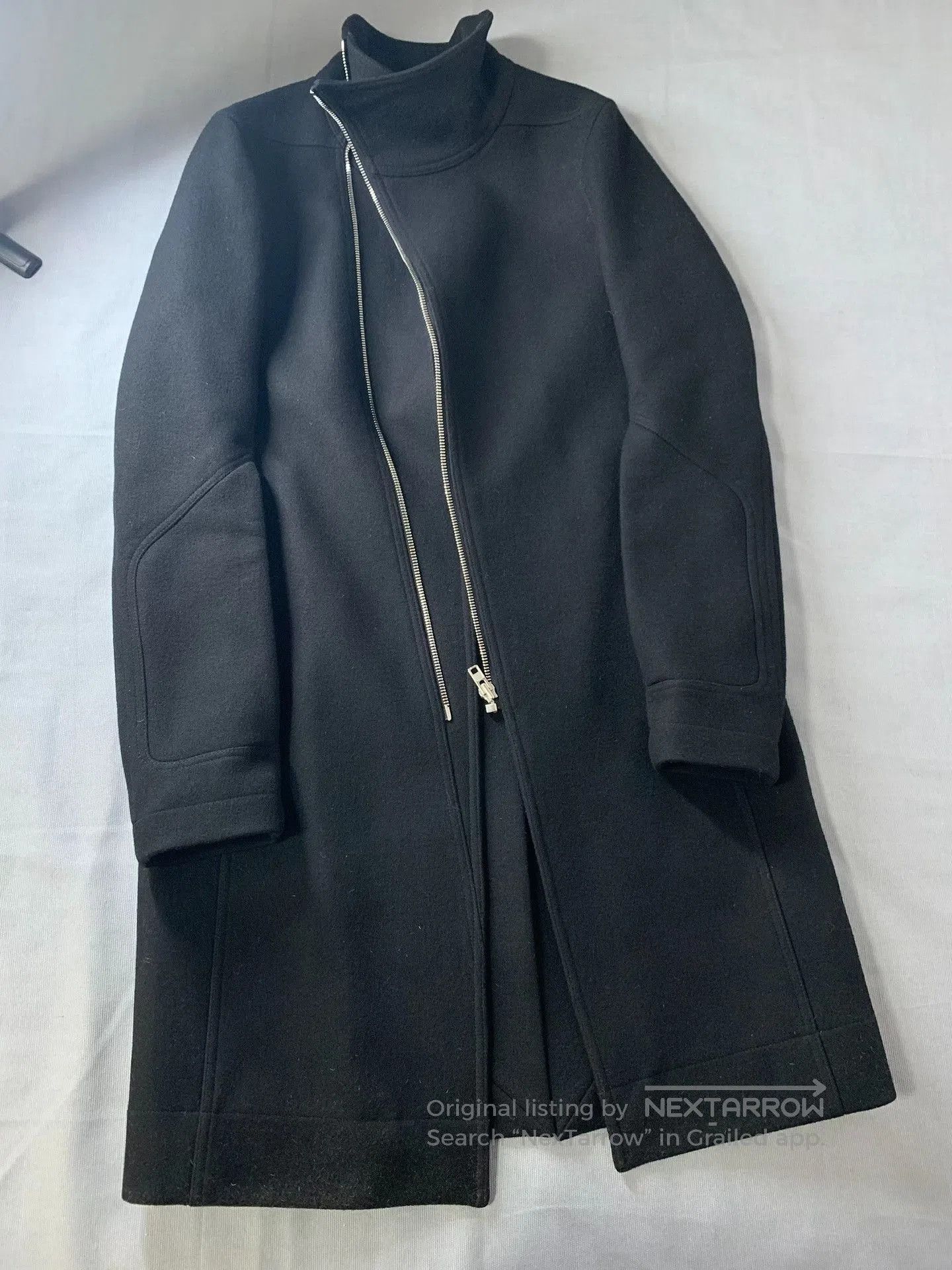Rick Owens Rick Owens Wool Long Zip Coat. Size US S / EU 44-46 / 1 - 1 Thumbnail