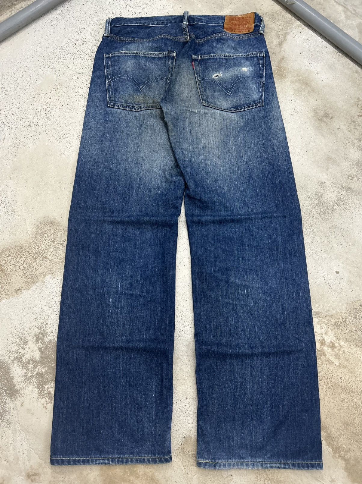Levi's Vintage Levis 503 Relaxed Fit Distressed Size US 32 / EU 48 - 2 Thumbnail
