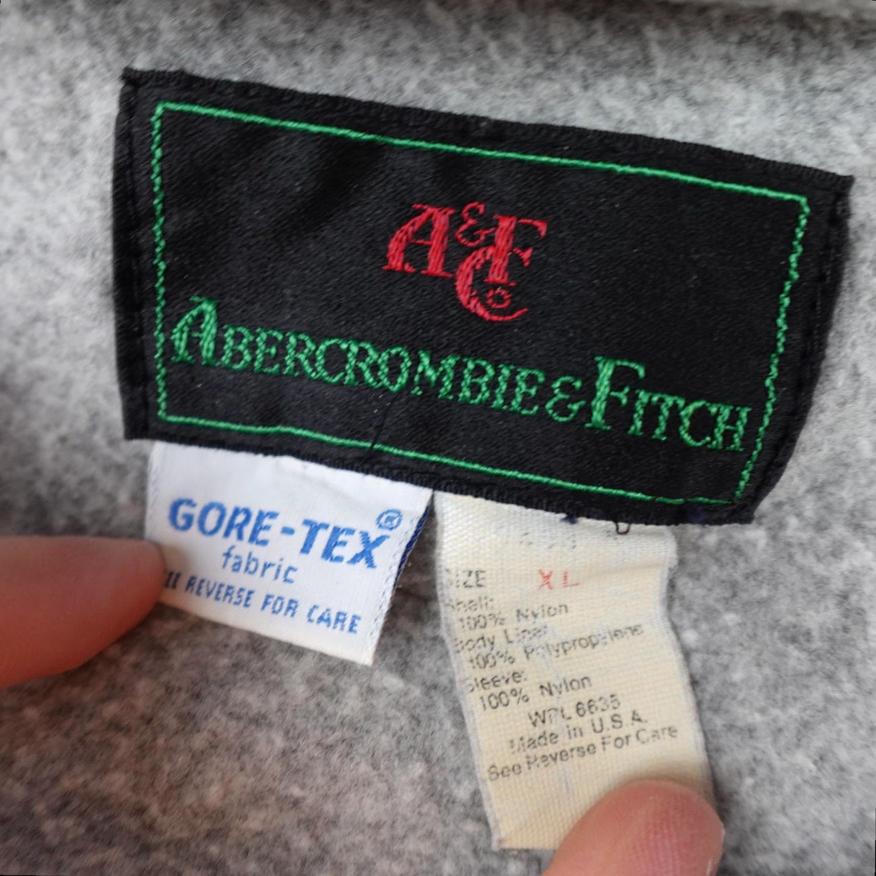 Abercrombie & Fitch VINTAGE Abercrombie & Fitch Jacket Mens XL Blue GORE-TEX Parka Made USA 90s Size US XL / EU 56 / 4 - 6 Thumbnail