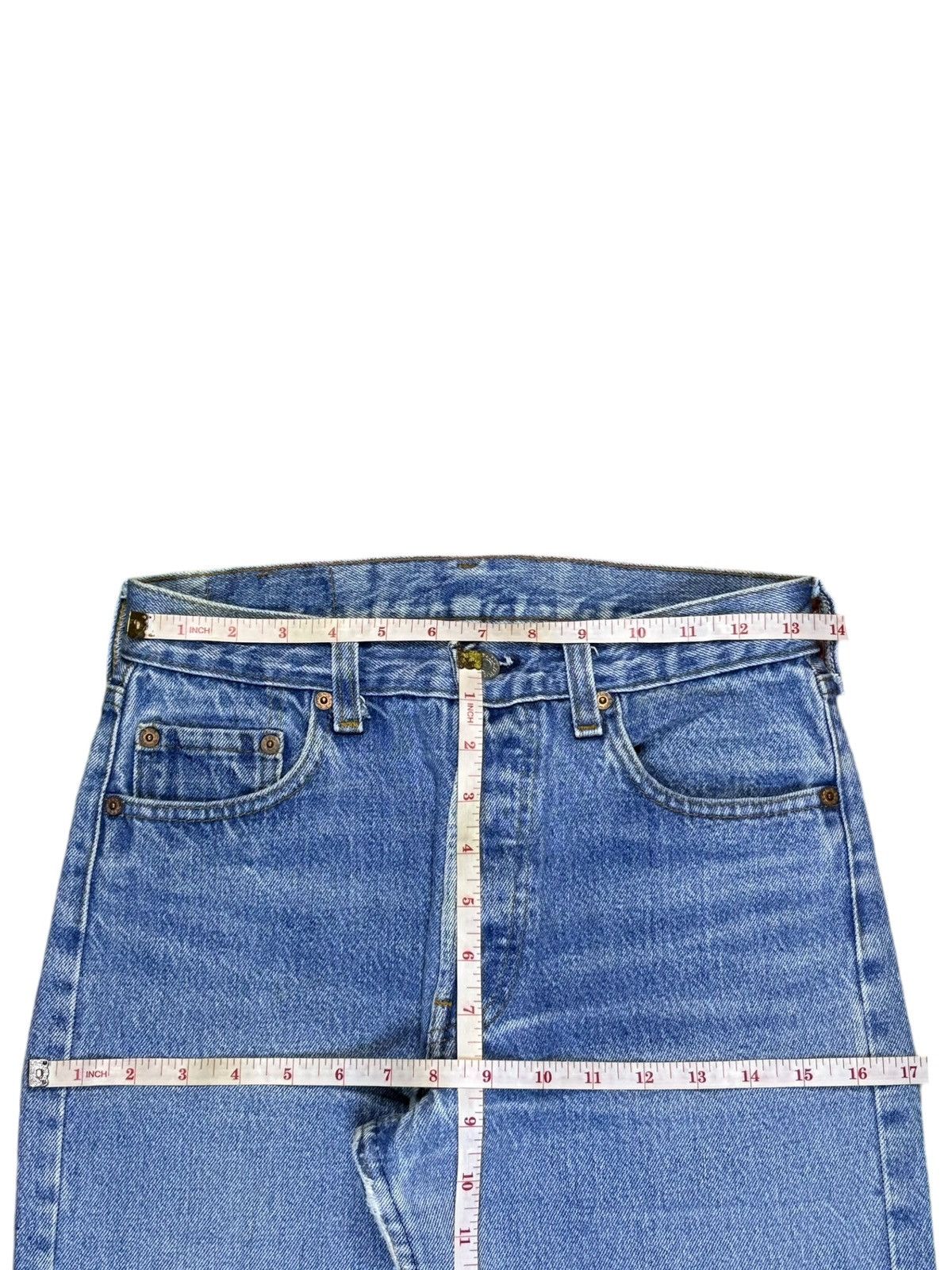 Levi's SALES🔥Vintage 80s Levis 501 Blue Wash Distress Jean Shorts Size US 27 - 12 Thumbnail