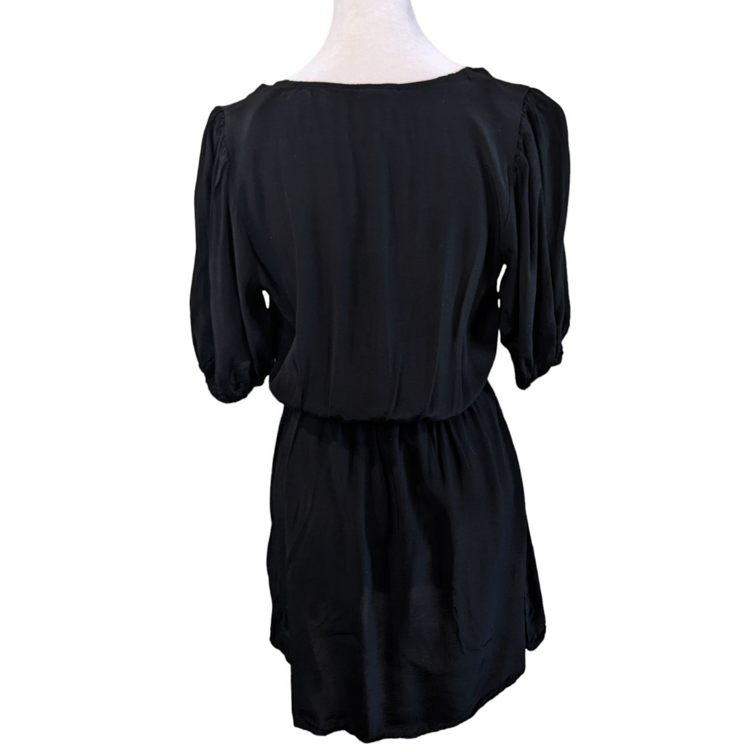 Other A New Day Black Balloon Sleeve Faux Wrap Mini Dress X-Small Size XL / US 12-14 / IT 48-50 - 7 Thumbnail