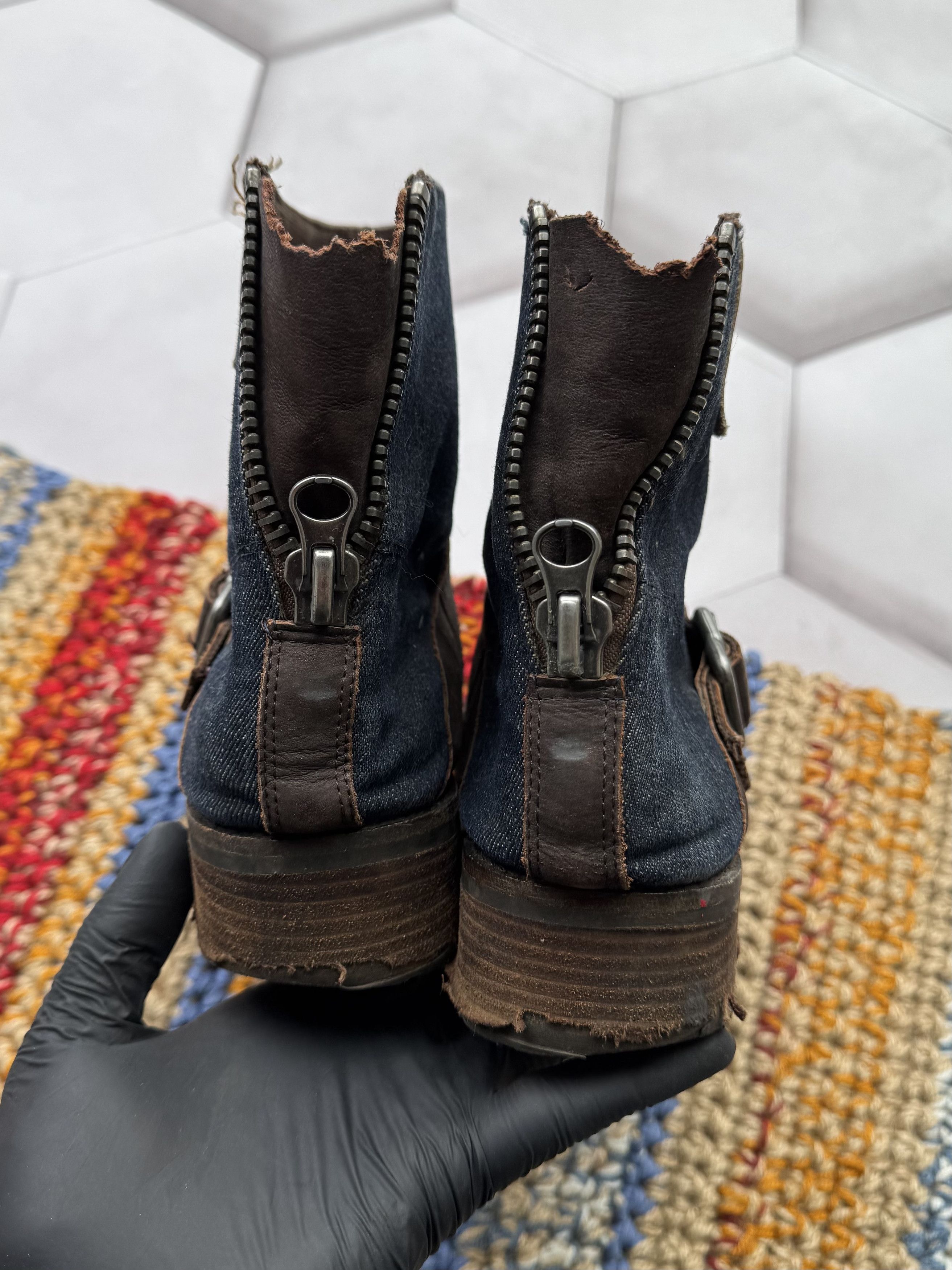 Calvin Klein Calvin Klein Vintage Leather Boots With Strap (E4) Size US 8 / IT 38 - 9 Thumbnail