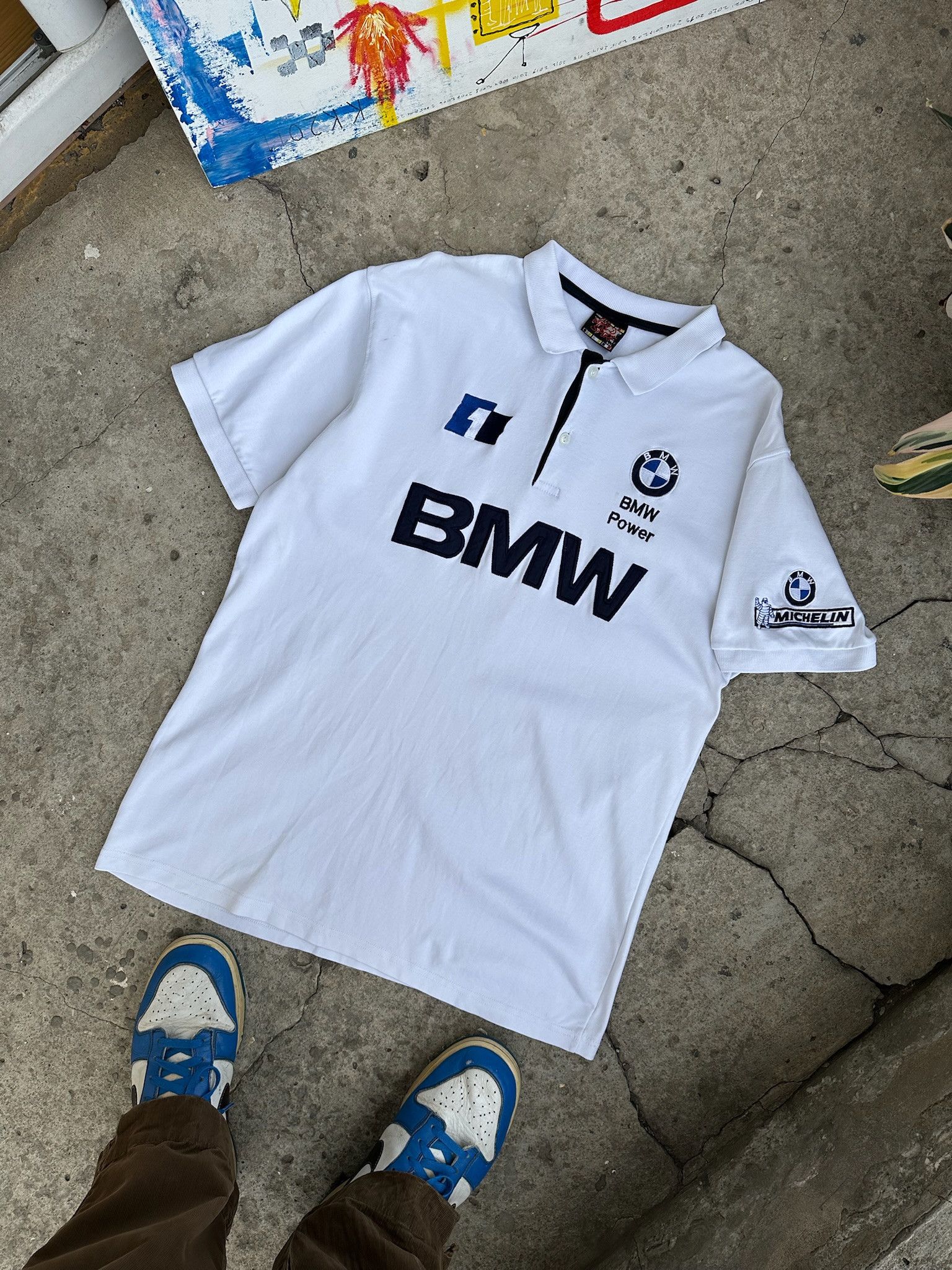 BMW Vintage BMW Racing Polo Shirt F1 Grand Prix Size US XL / EU 56 / 4 - 1 Thumbnail