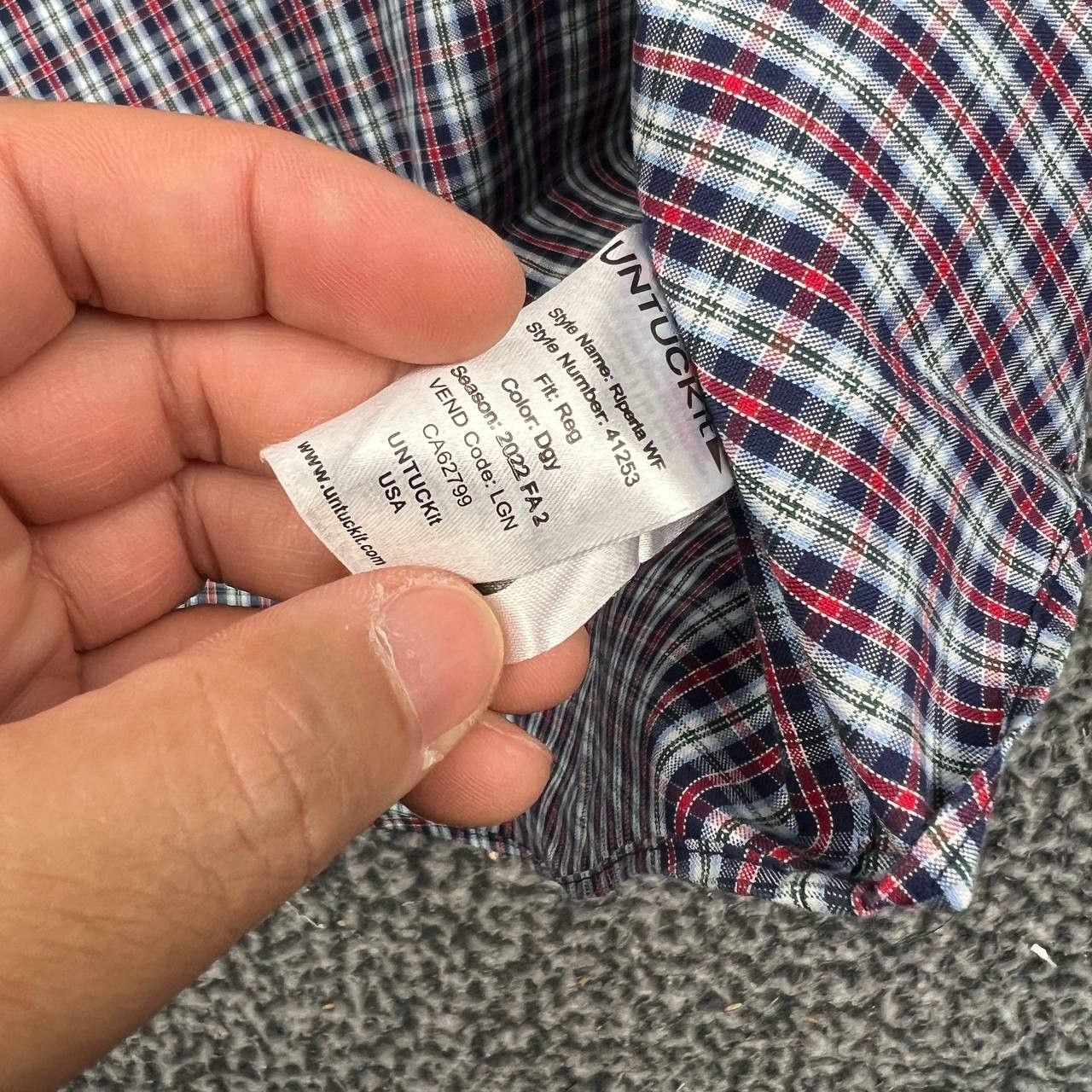 UNTUCKit UNTUCKit Button Down Shirt Men XXL Plaid Long Sleeve 2XL Size US XXL / EU 58 / 5 - 6 Thumbnail