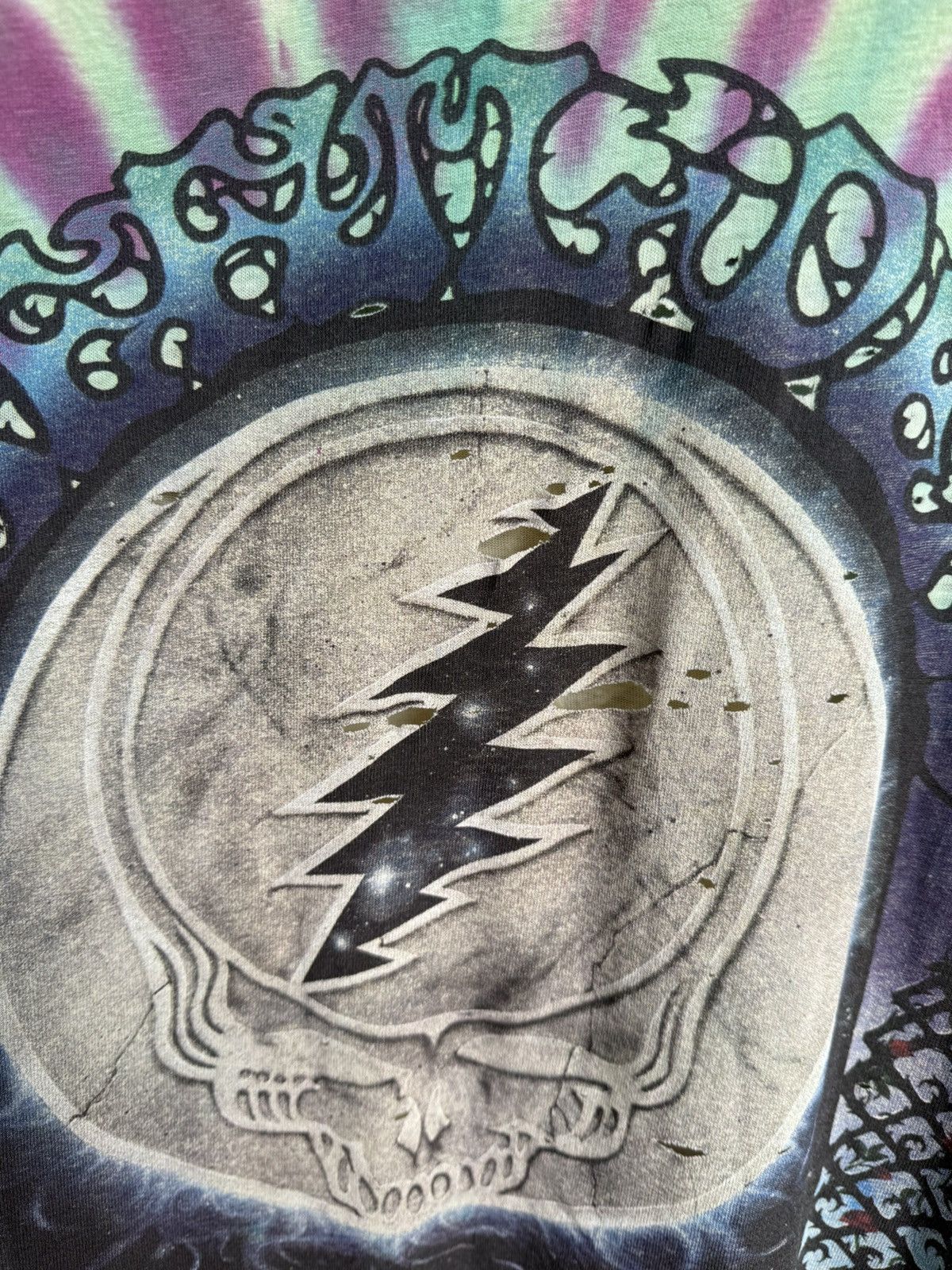 Band Tees Vintage Trashed GRATEFUL DEAD thirty years Tye Dye Tee Size US XL / EU 56 / 4 - 10 Thumbnail
