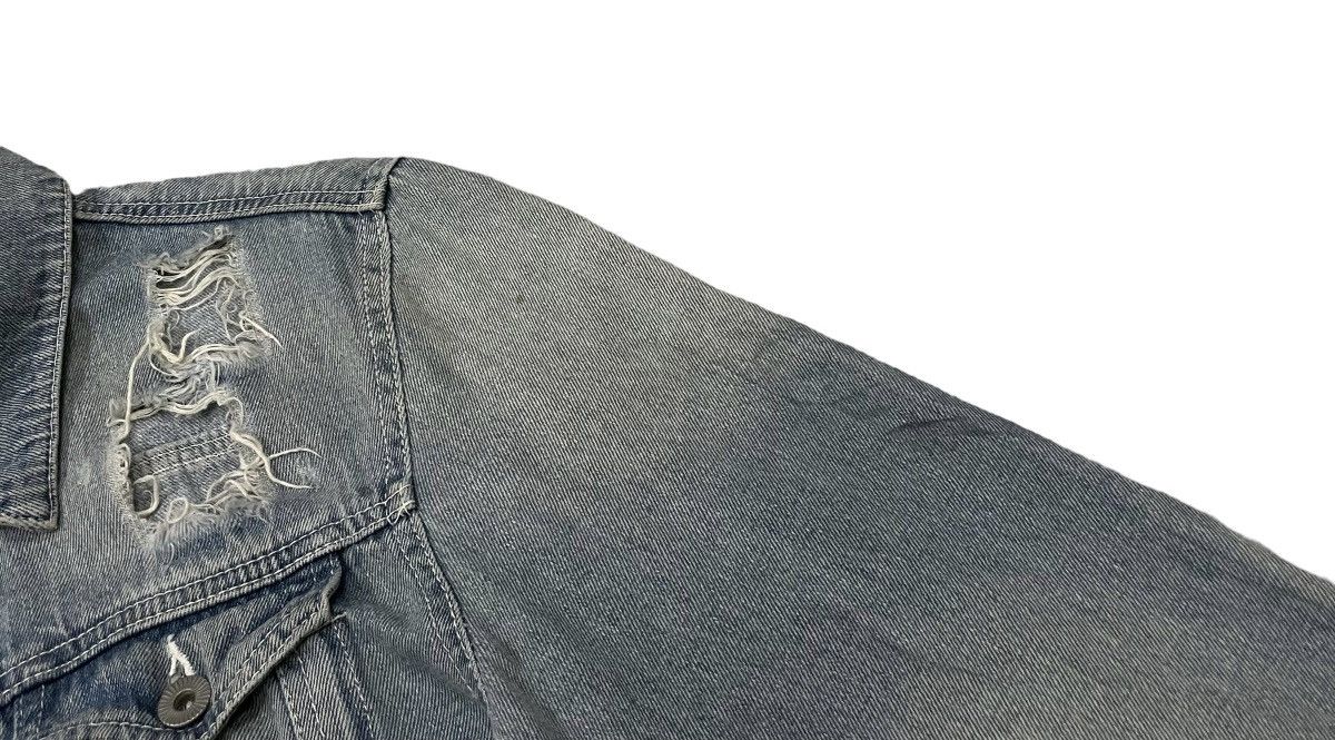 Le Grande Bleu (L.G.B.) Vintage Legenda Made Punk Distressed Denim Jacket Size US M / EU 48-50 / 2 - 11 Thumbnail