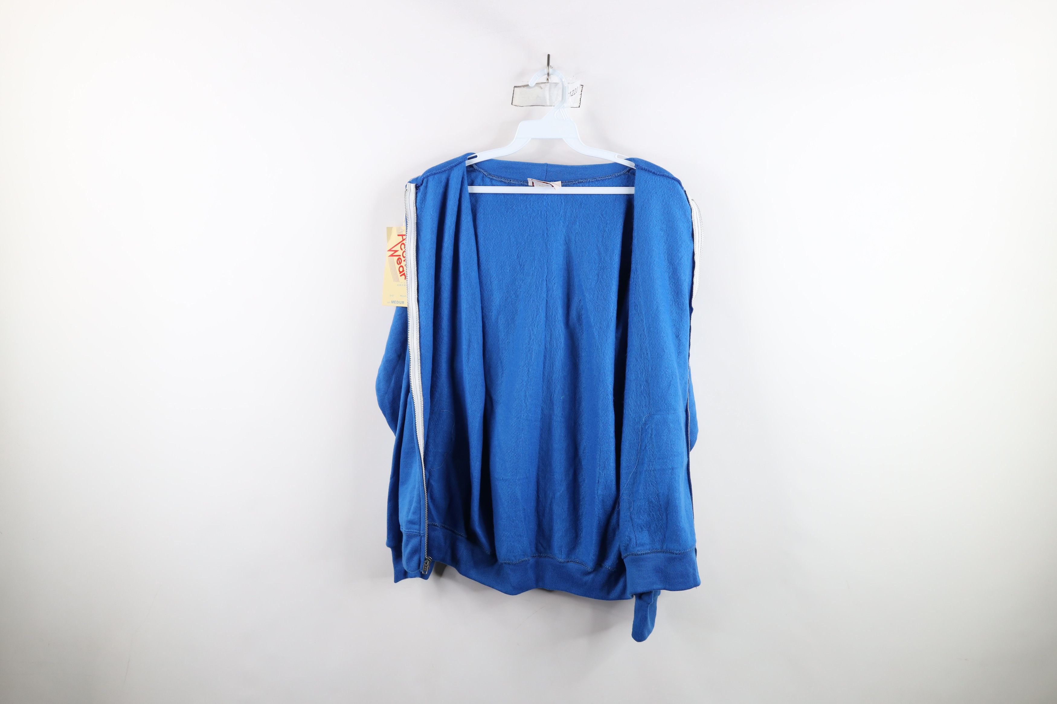 Vintage Deadstock Vintage 70s Streetwear Zip Hoodie Royal Blue USA Size US M / EU 48-50 / 2 - 10 Thumbnail