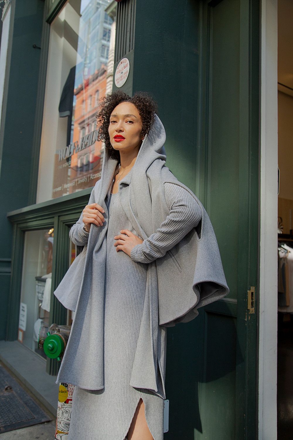 Other GREY CAPE COAT HOODED Size M / US 6-8 / IT 42-44 - 3 Thumbnail