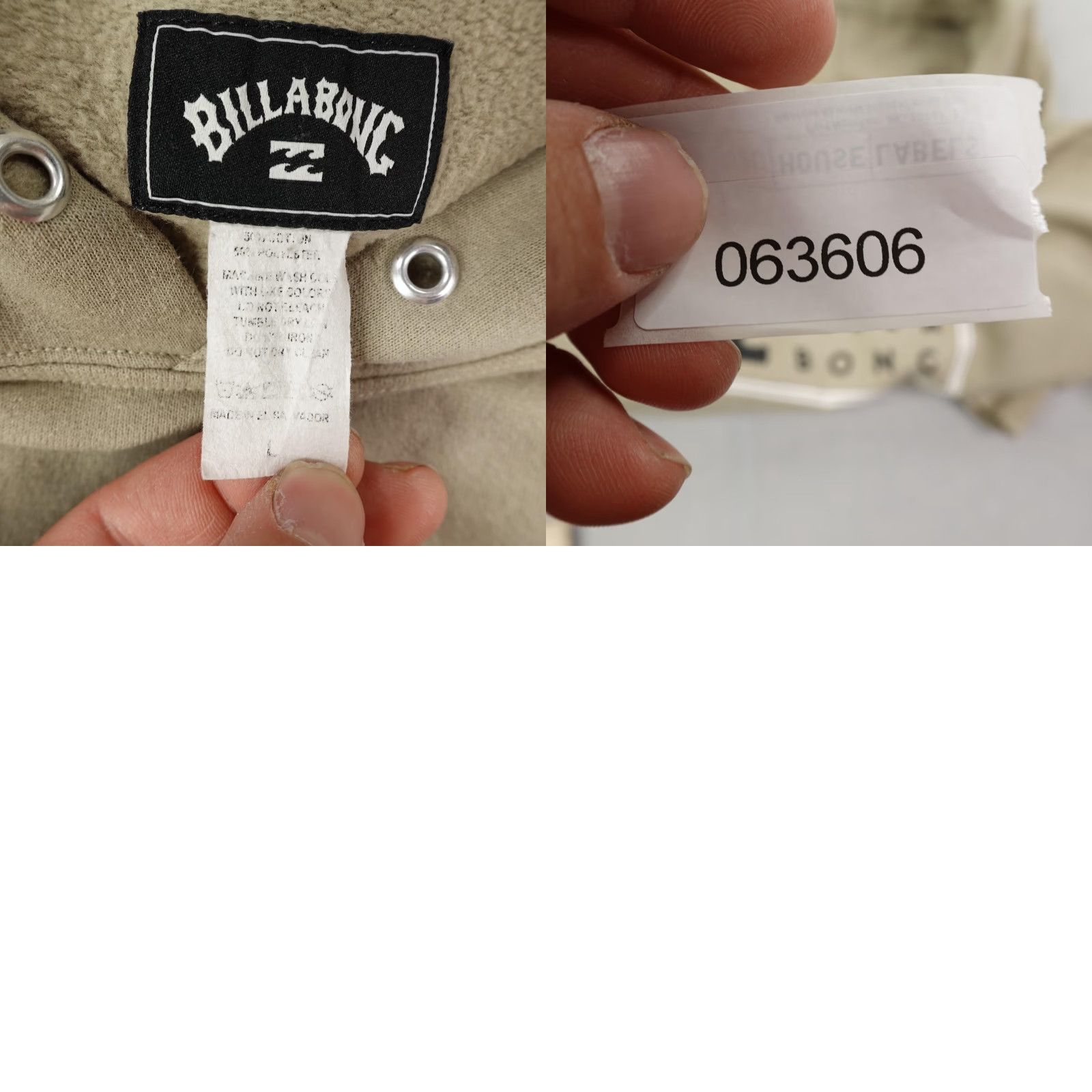 Billabong Vintage Billabong Hoodie Mens Large Beige Tan Pullover Sweatshirt Skate Surf Y2K Size US L / EU 52-54 / 3 - 8 Thumbnail