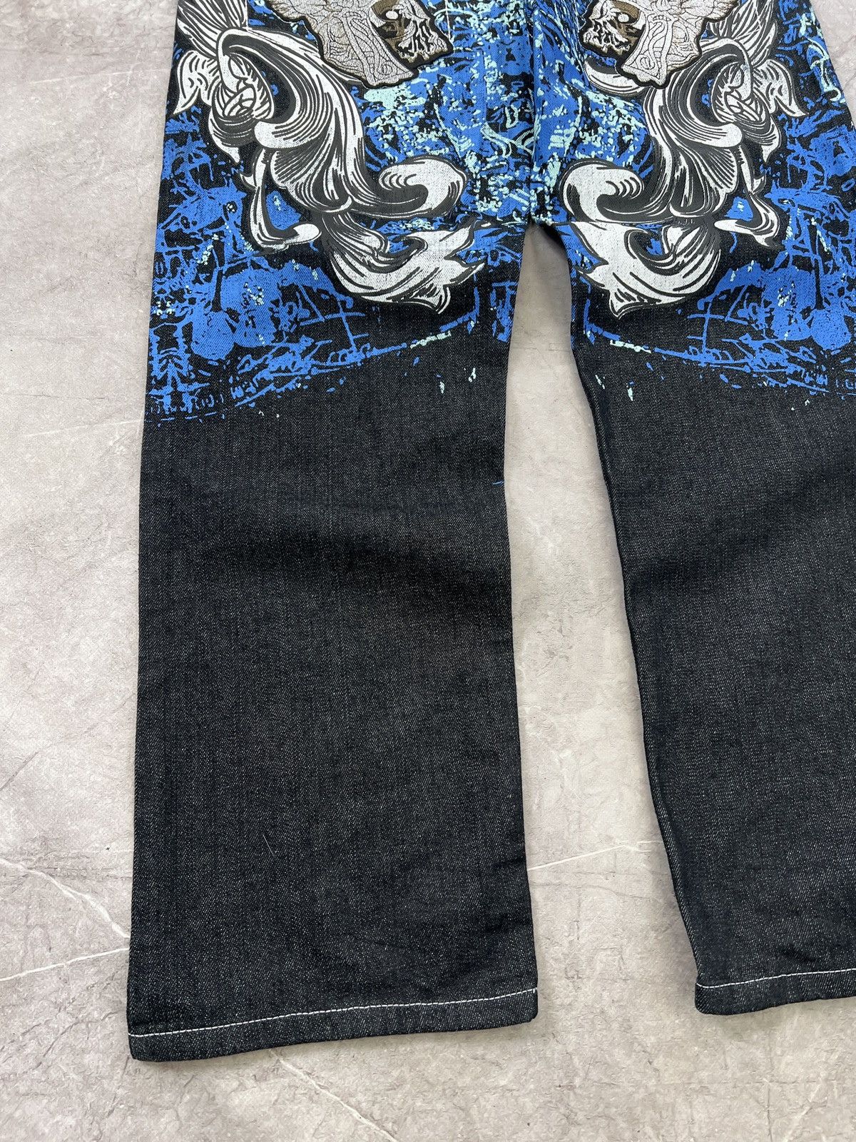 Karl Kani × Wu-Tang Clan Vintage rap wide leg Coogi style rap pants jeans skater Size US 36 / EU 52 - 3 Thumbnail