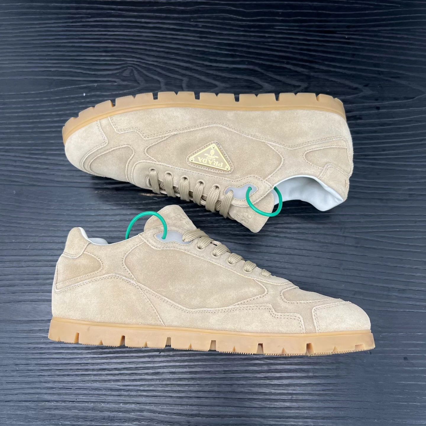 Prada PRADA Trail suede beige US7 Size US 8 / EU 41 - 3 Thumbnail
