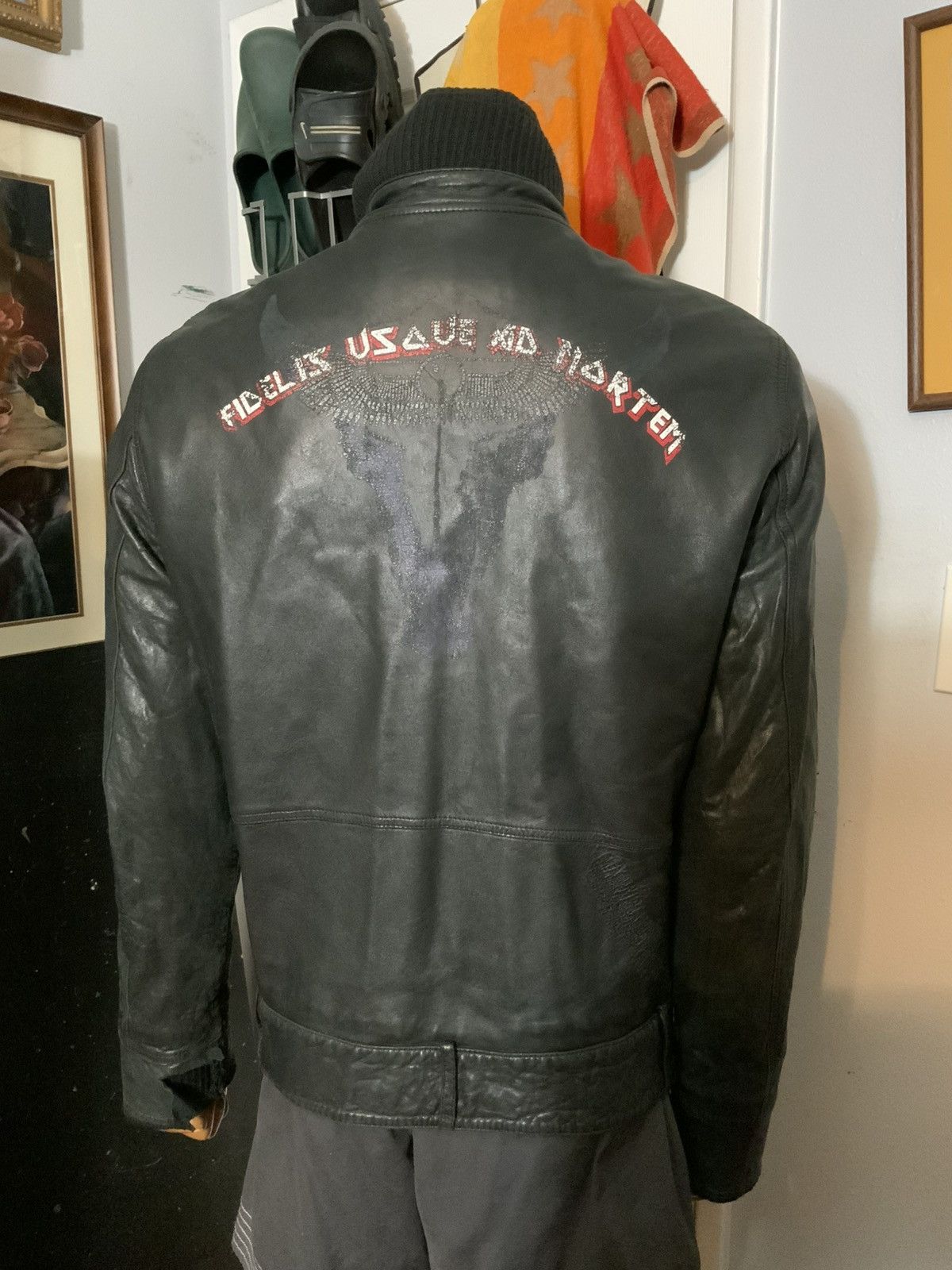 Buckler Andrew Buckler Faithful Unto Death Leather Motorcycle Jacket Size US M / EU 48-50 / 2 - 17 Thumbnail