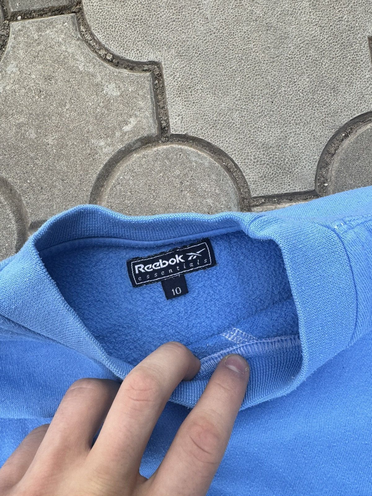 Reebok × Vintage Vintage Reebok Baby Blue Y2K Sweatshirt Size US M / EU 48-50 / 2 - 4 Thumbnail