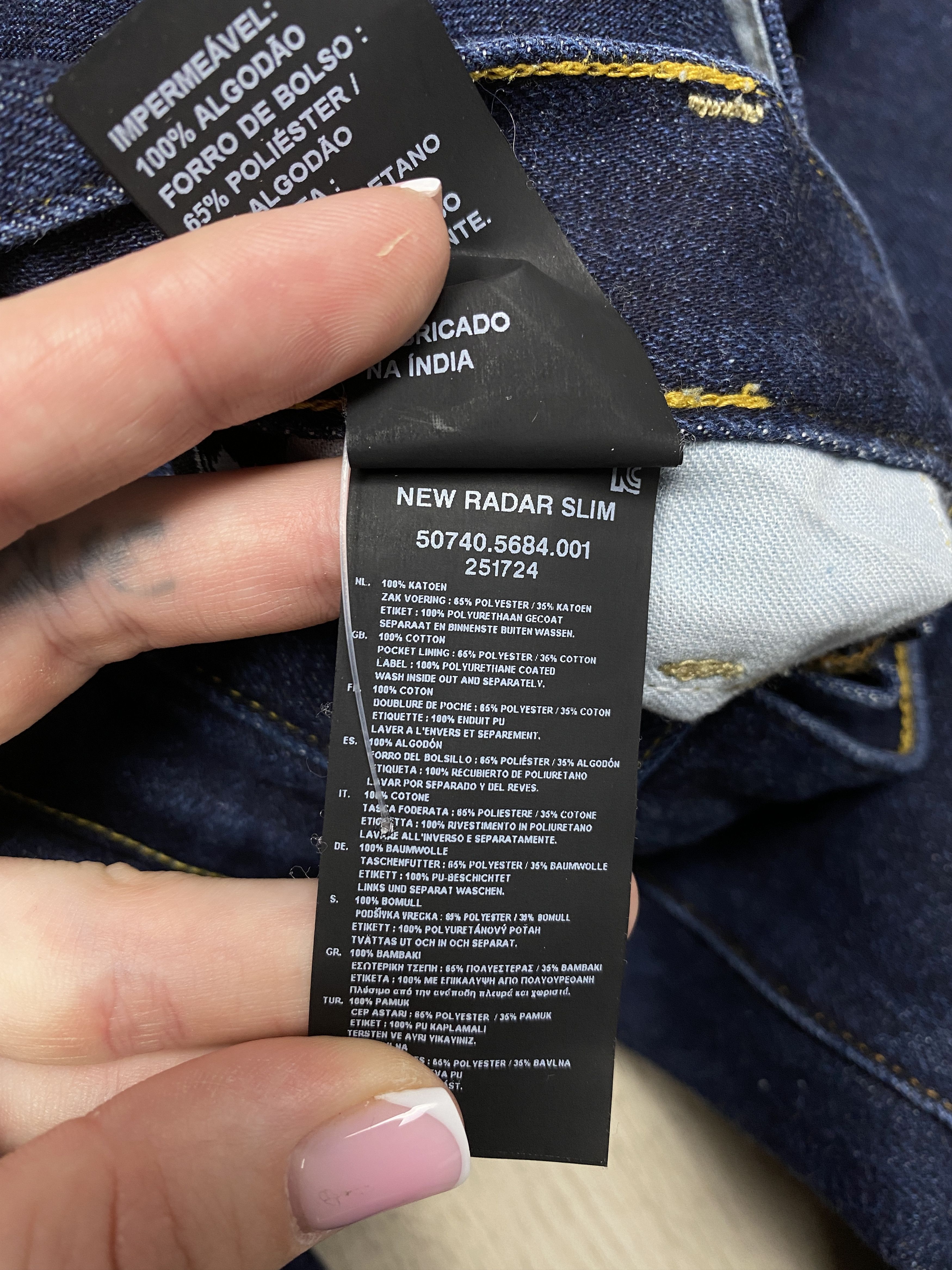 G-Star G Star Raw New Radar Slim Mens Denim Pants Jeans Size US 32 / EU 48 - 9 Thumbnail