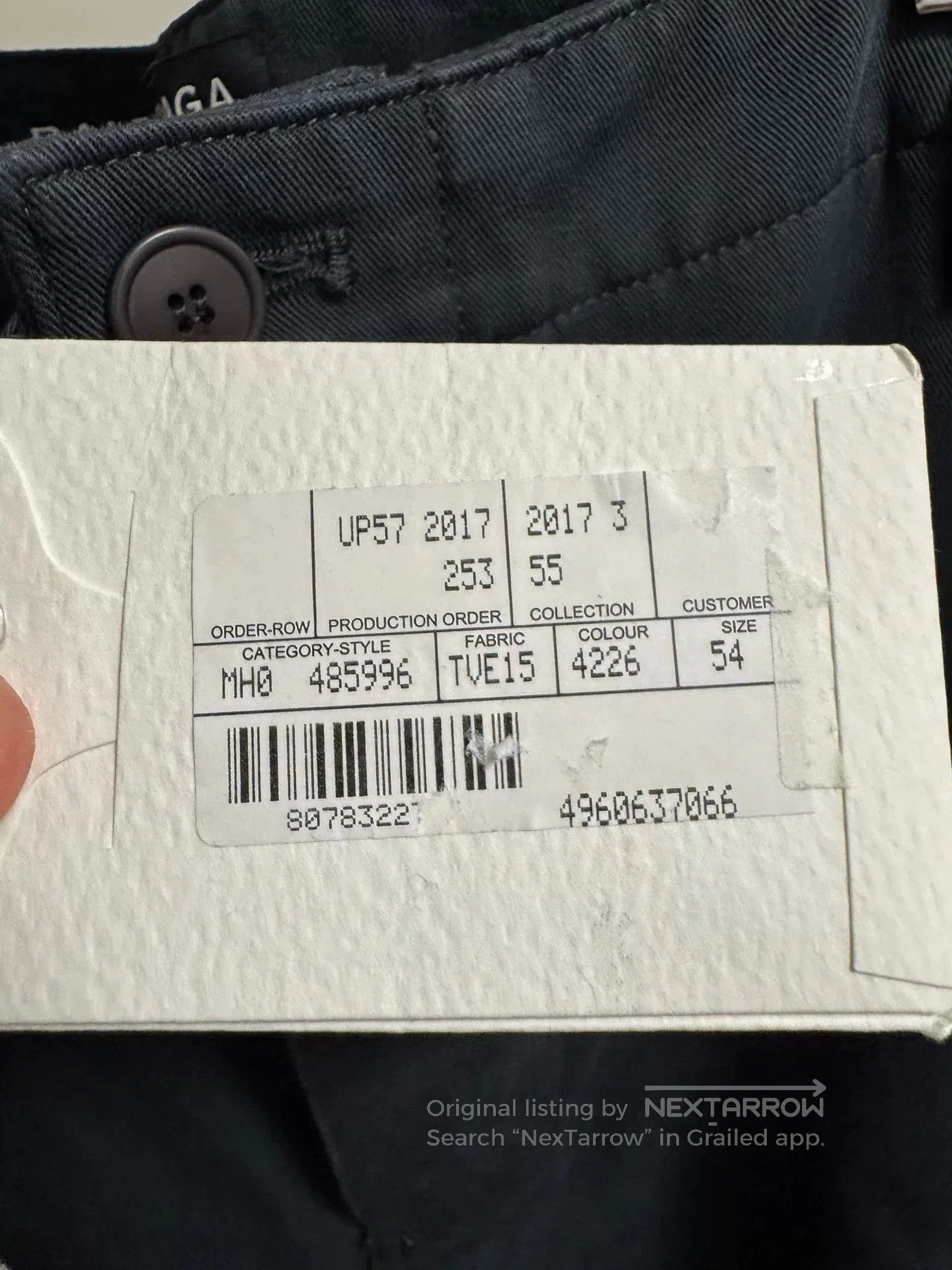 Balenciaga Balenciaga Dark Blue Cargo Pants. Size US 36 / EU 52 - 4 Thumbnail