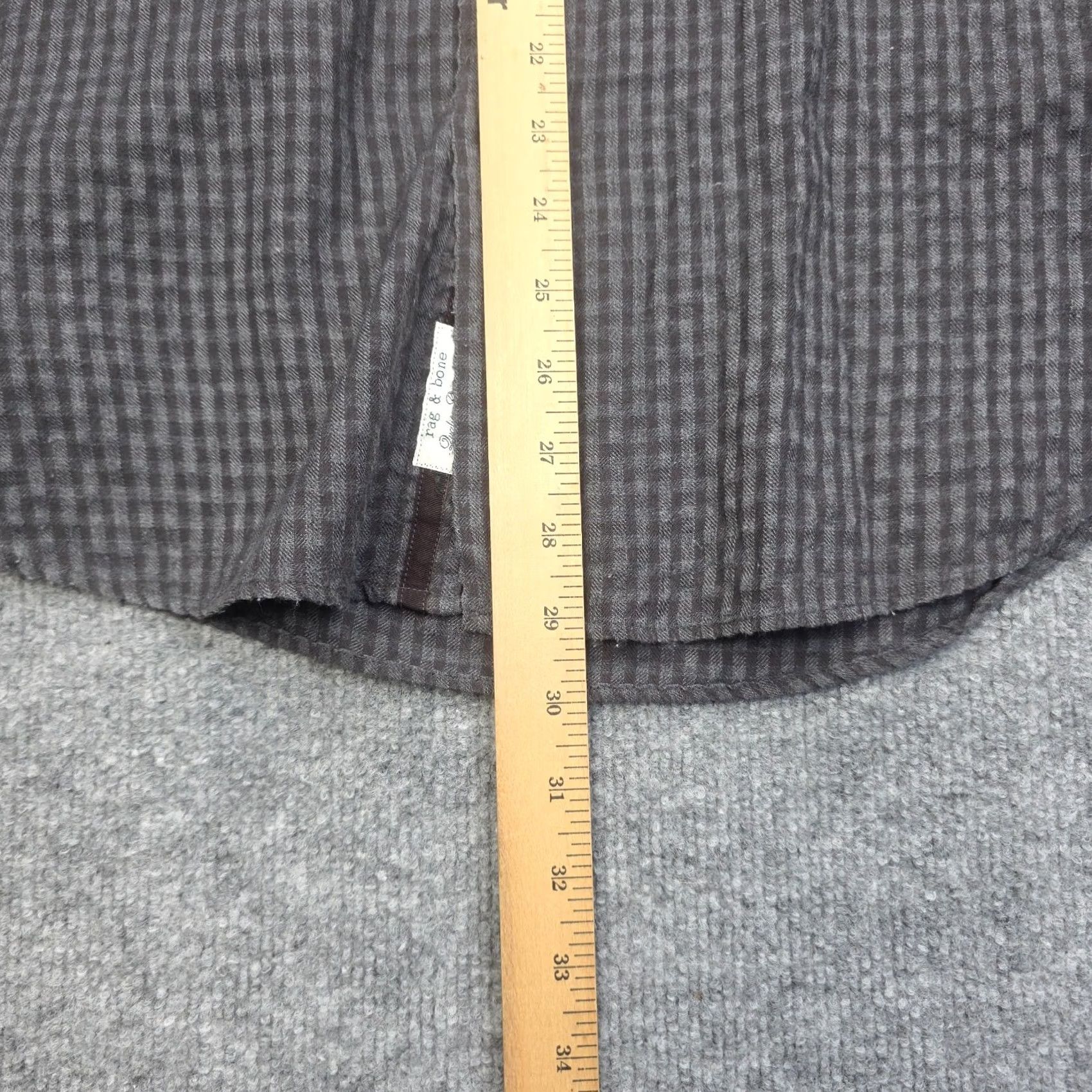 Rag & Bone Rag & Bone Shirt Men's Medium Classic Fit Cotton Blend Button Up Plaid Collared Casual Button-Down Slim Mens Size US M / EU 48-50 / 2 - 3 Thumbnail