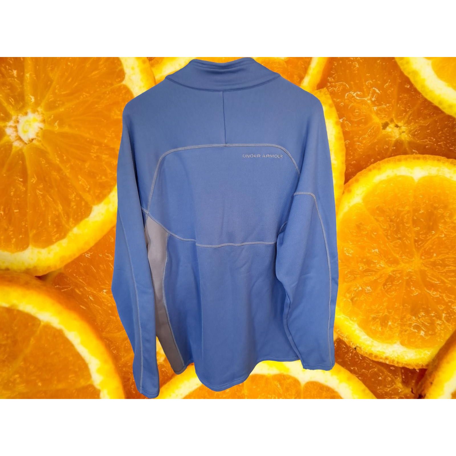 Under Armour Under Armour 1/4 Zip Blue and Gray Jacket With Top Pocket Si Size US XL / EU 56 / 4 - 8 Thumbnail