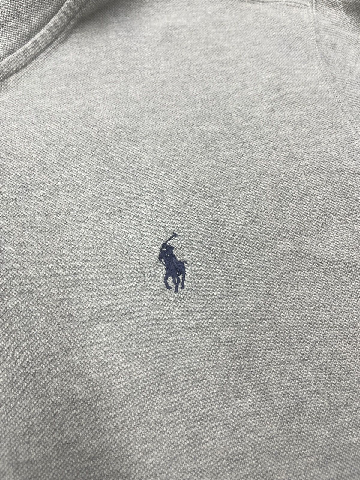 Polo Ralph Lauren Vintage Polo Ralph Lauren Zip Hoodie Grey Y2K Rugby Size L Size US L / EU 52-54 / 3 - 5 Thumbnail